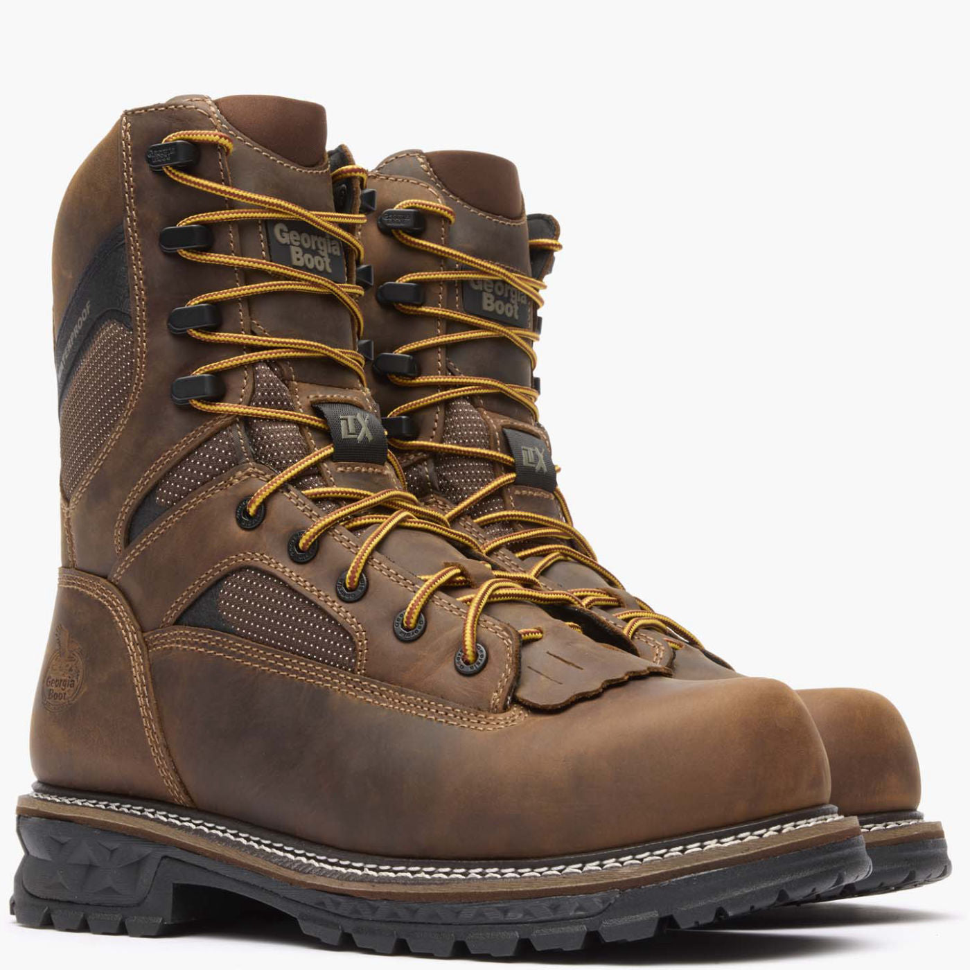""Georgia Boot LTX Logger 9"" Composite Toe Waterproof Work Boot" - 12"