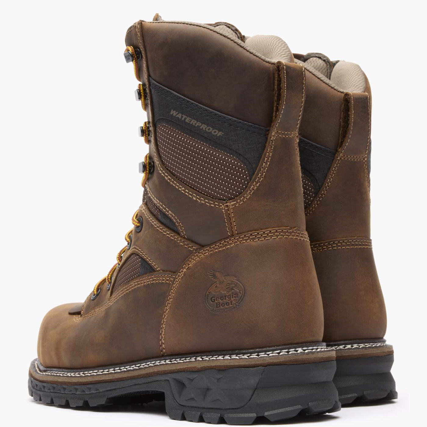 ""Georgia Boot LTX Logger 9"" Composite Toe Waterproof Work Boot" - back"