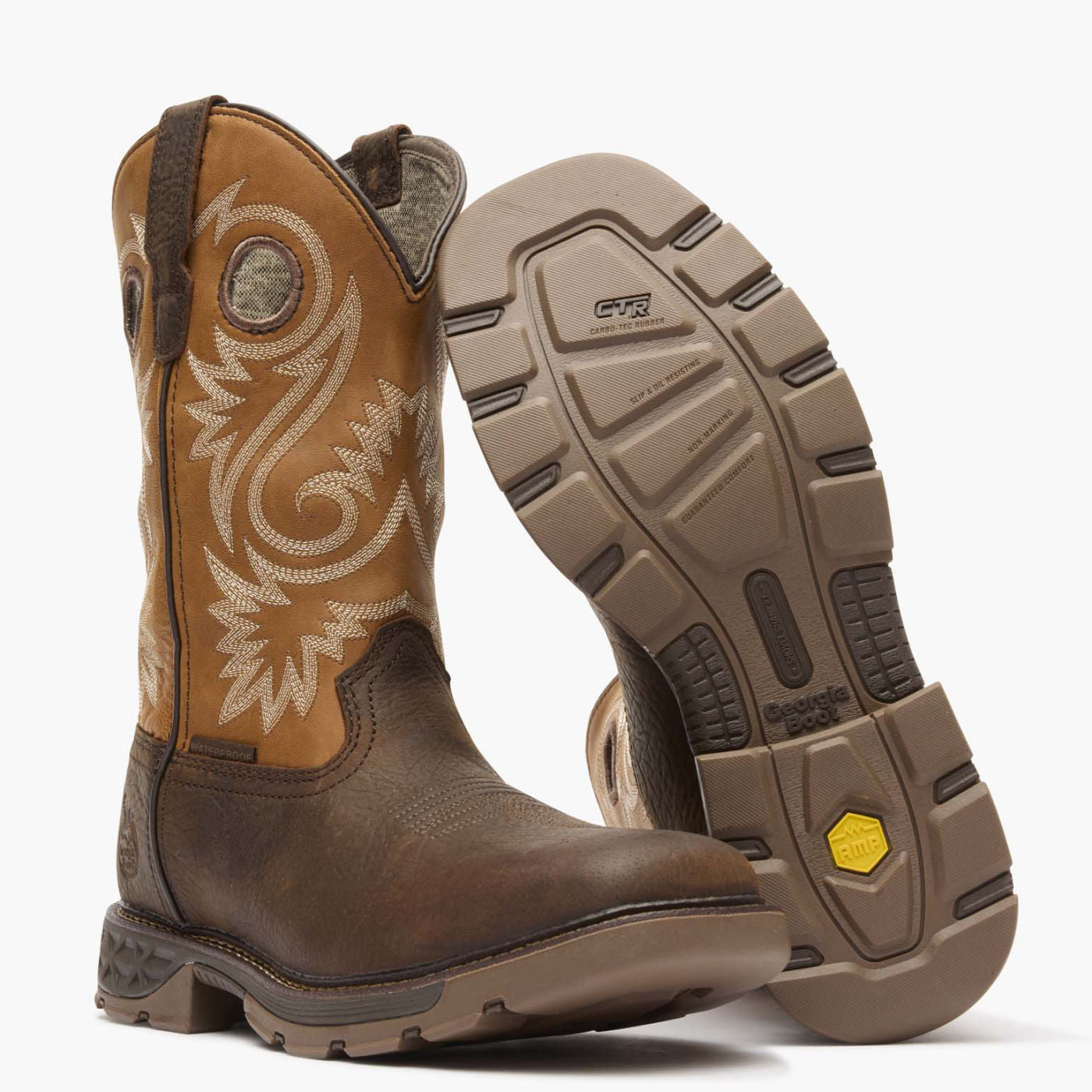 ""Georgia Boot Carbo-Tec FLX 11"" Waterproof Pull On Work Boot" - outsole"