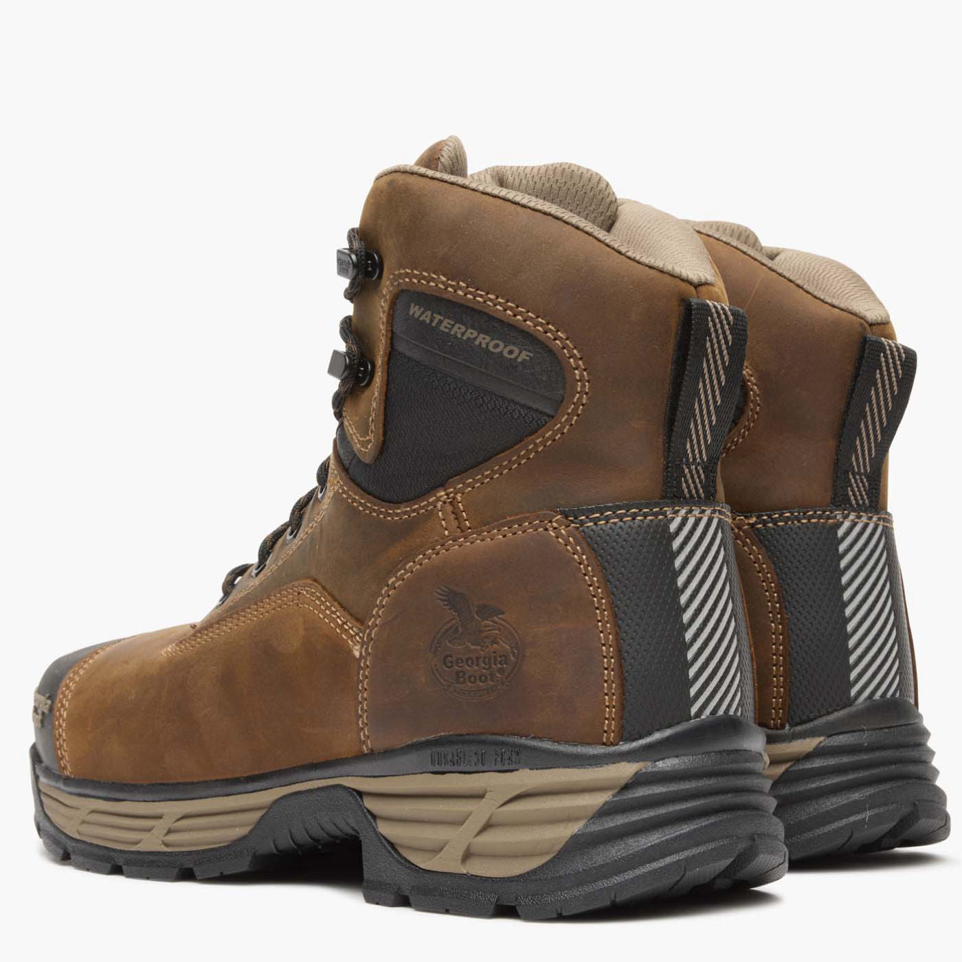 ""Georgia Boot Durablend Edge 6"" Waterproof Alloy Toe Work Boot" - back"