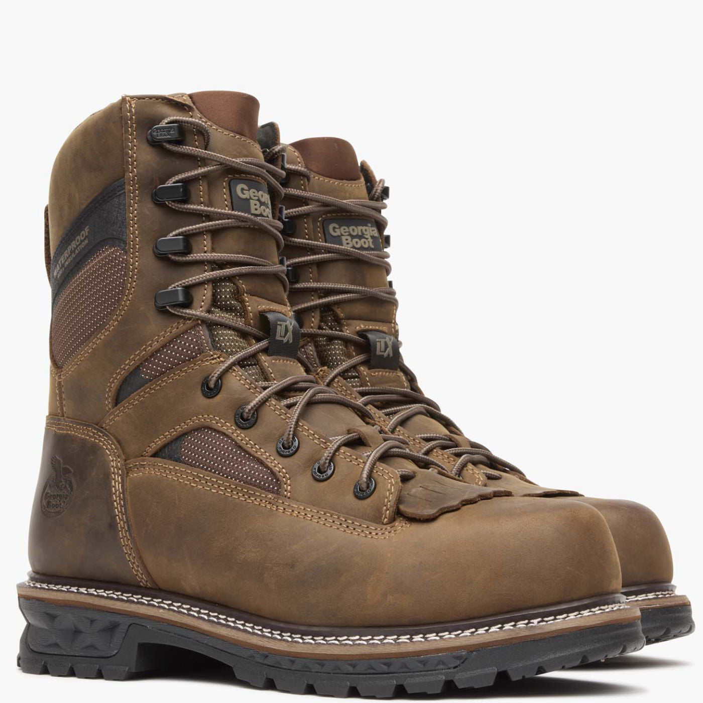""Georgia Boot LTX Logger 9"" Composite Toe 400G Insulated Waterproof Work Boot" - 12"