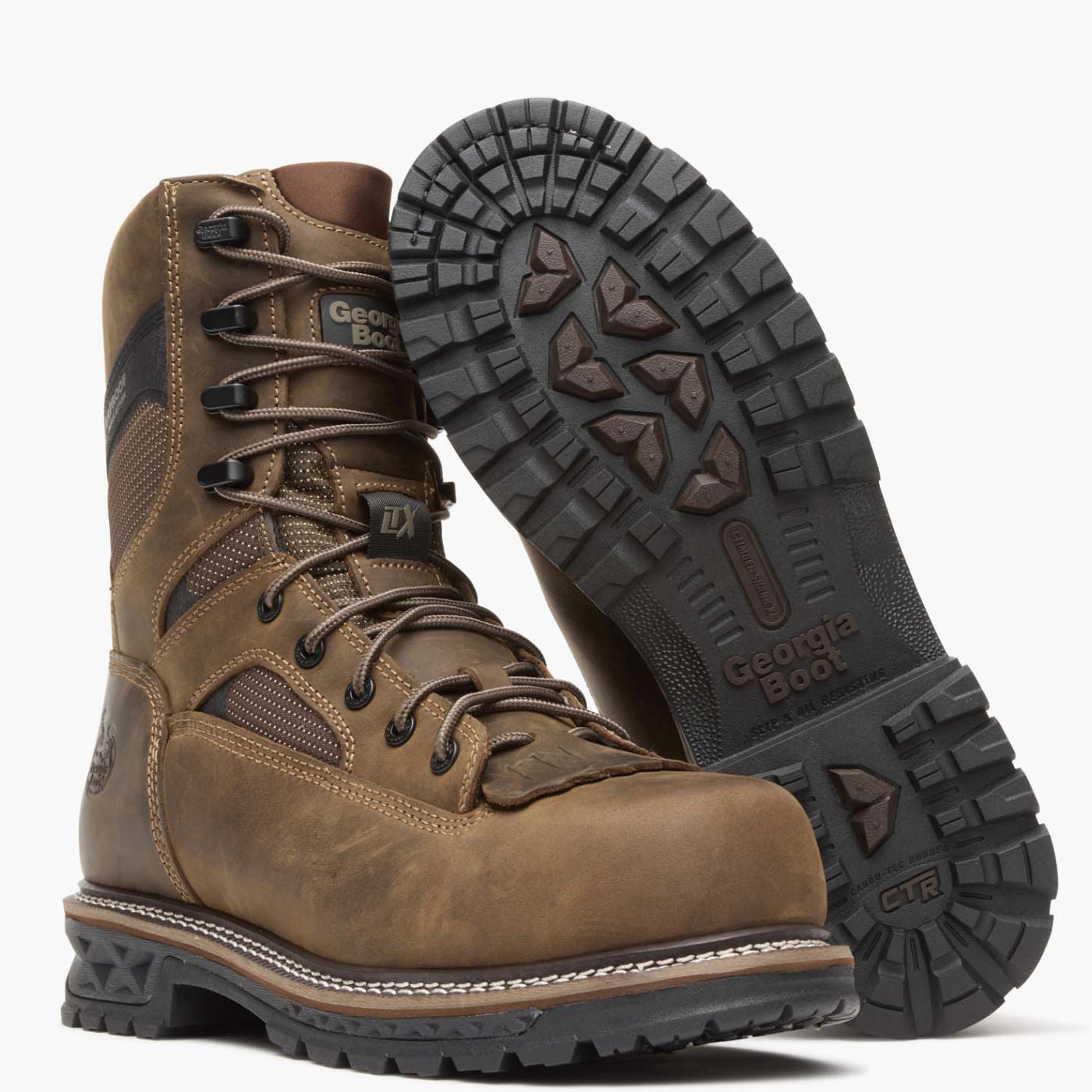 ""Georgia Boot LTX Logger 9"" Composite Toe 400G Insulated Waterproof Work Boot" - outsole"