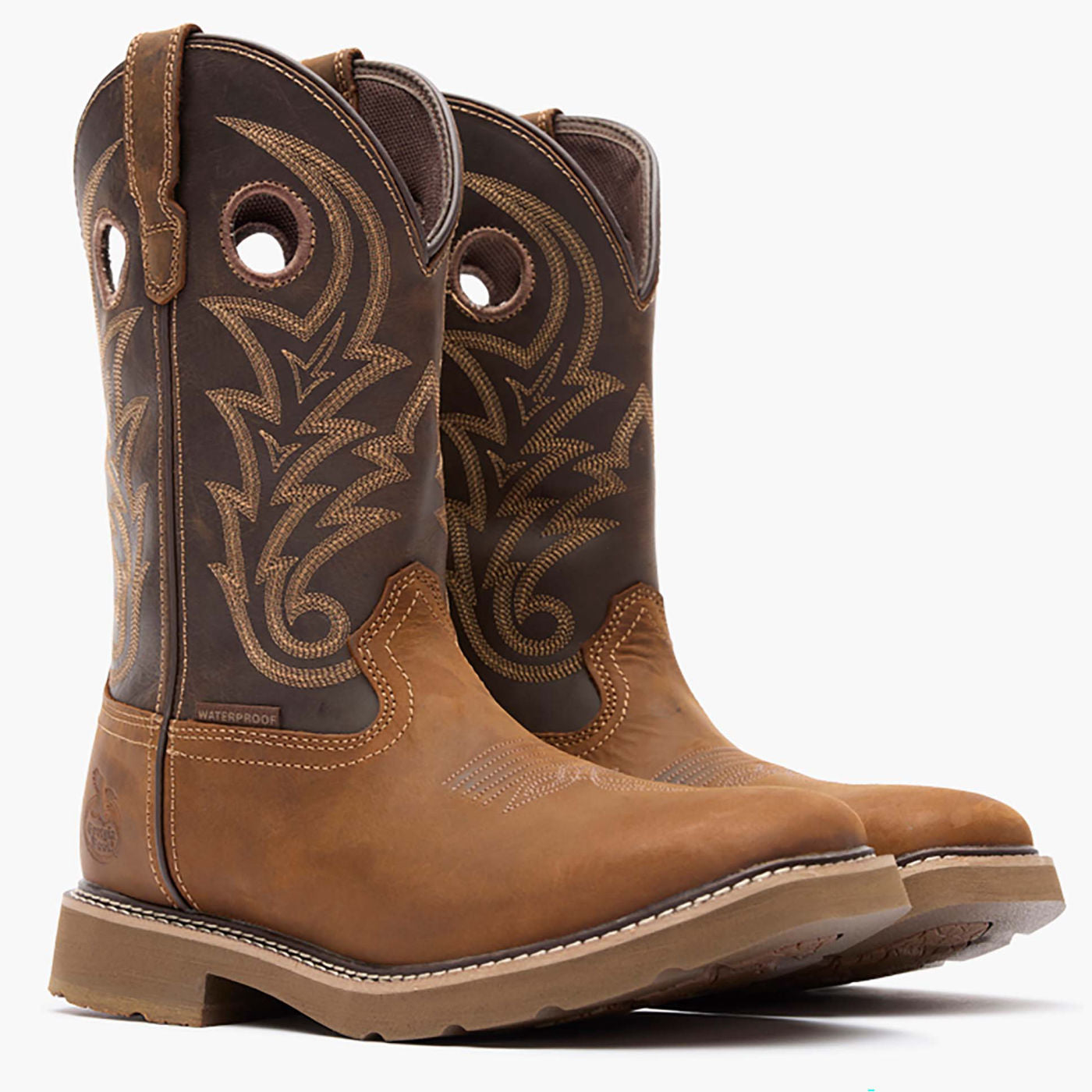 ""Georgia Boot Core 37 Western 11"" Waterproof Pull-On Work Boot" - 11"