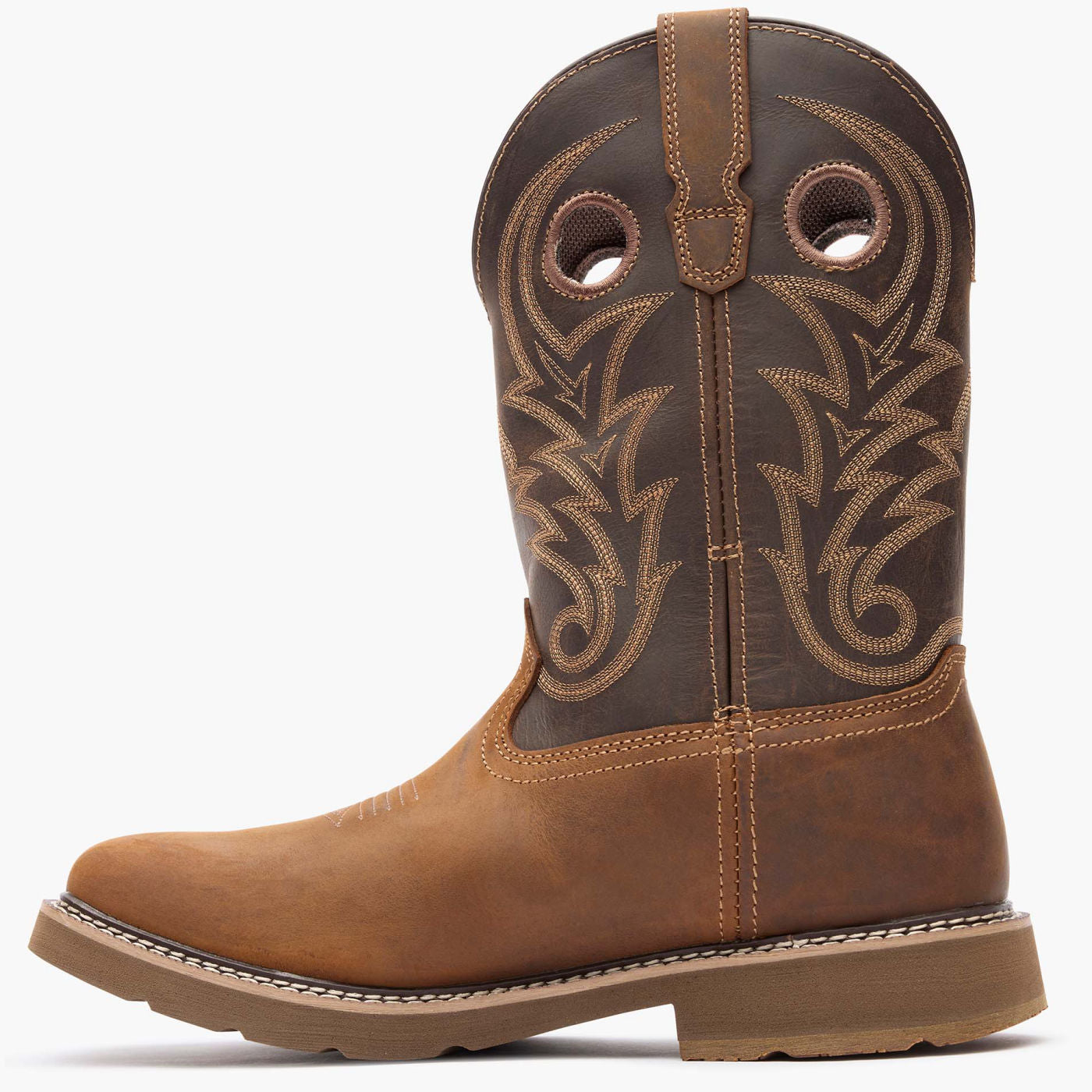 ""Georgia Boot Core 37 Western 11"" Waterproof Pull-On Work Boot" - profile"