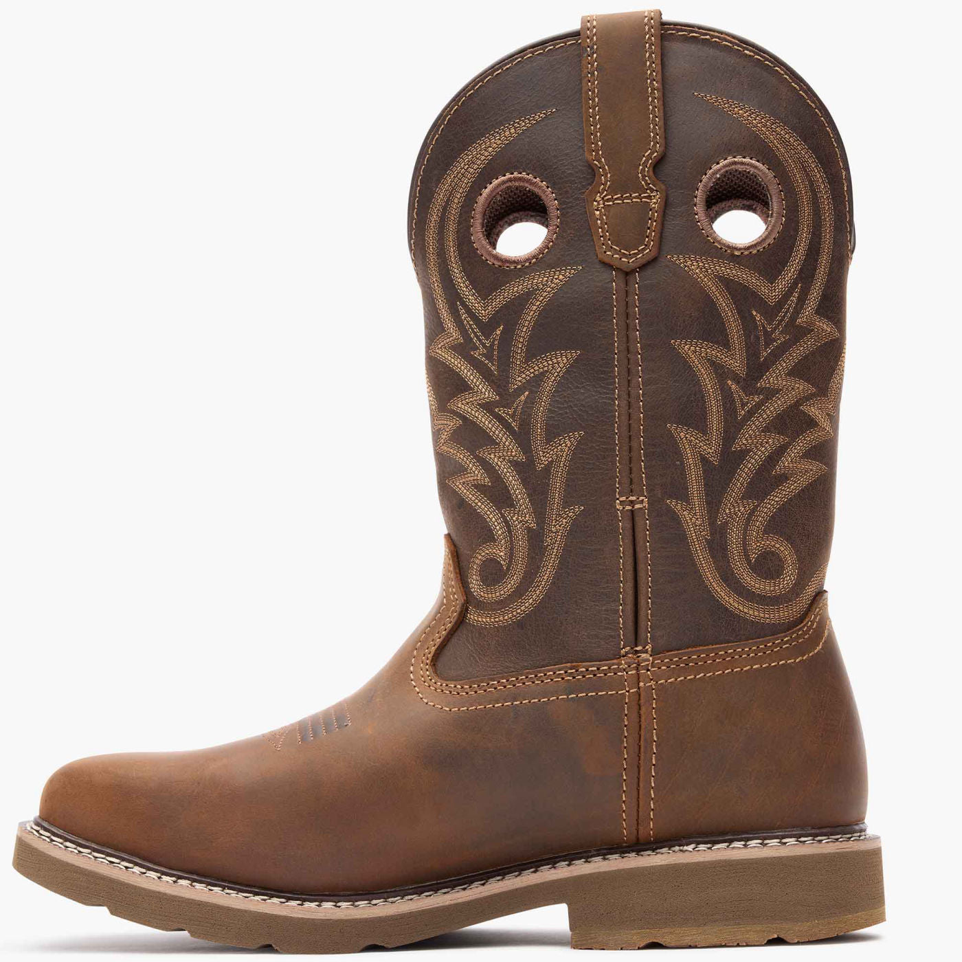 ""Georgia Boot Core 37 Western 11"" Steel Toe Waterproof Pull-On Work Boot" - profile"