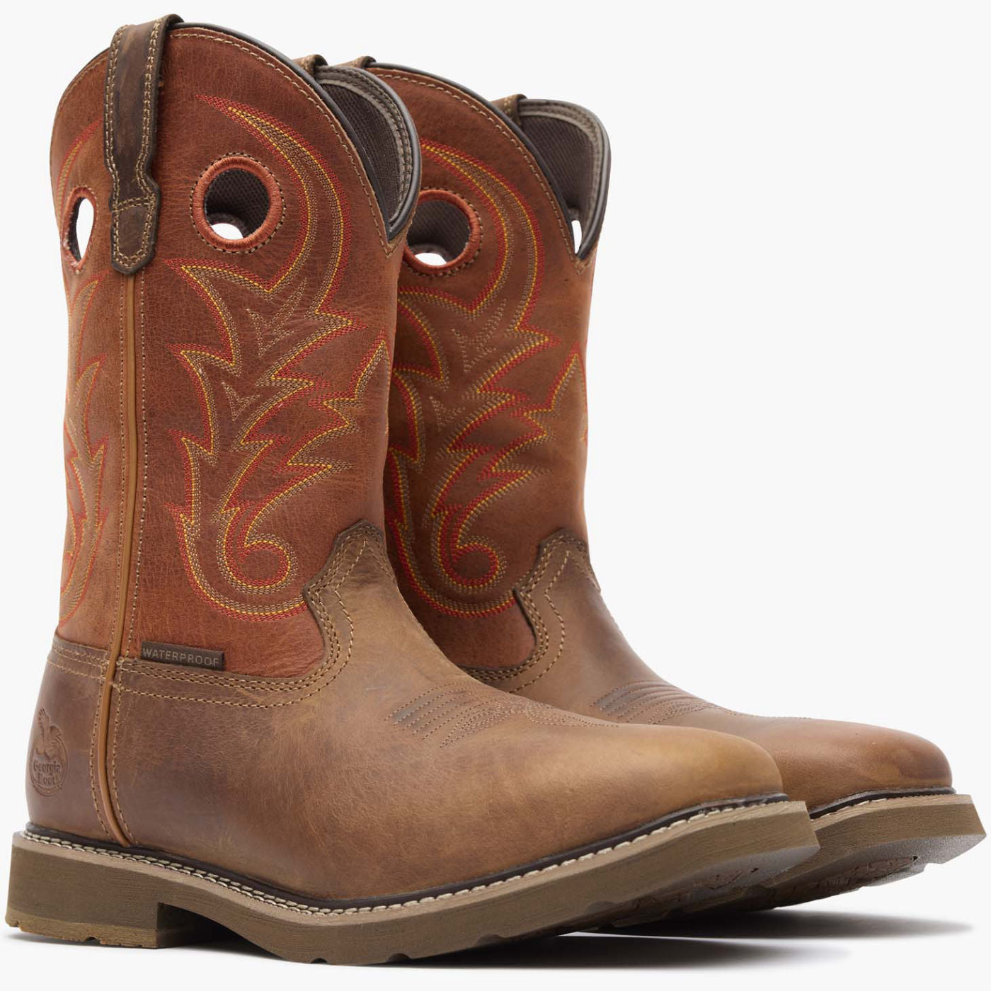 ""Georgia Boot Core 37 Western 11"" Waterproof Pull-On Work Boot" - 12"
