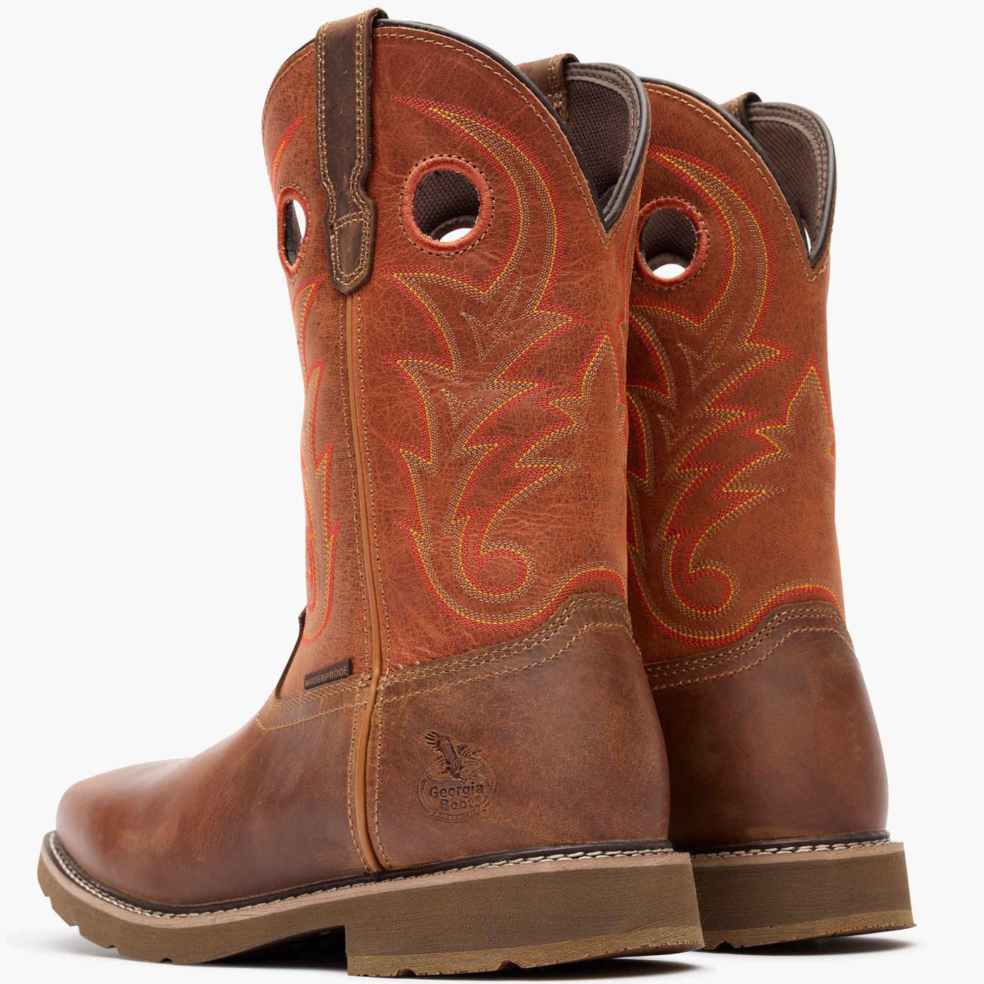 ""Georgia Boot Core 37 Western 11"" Waterproof Pull-On Work Boot" - back"