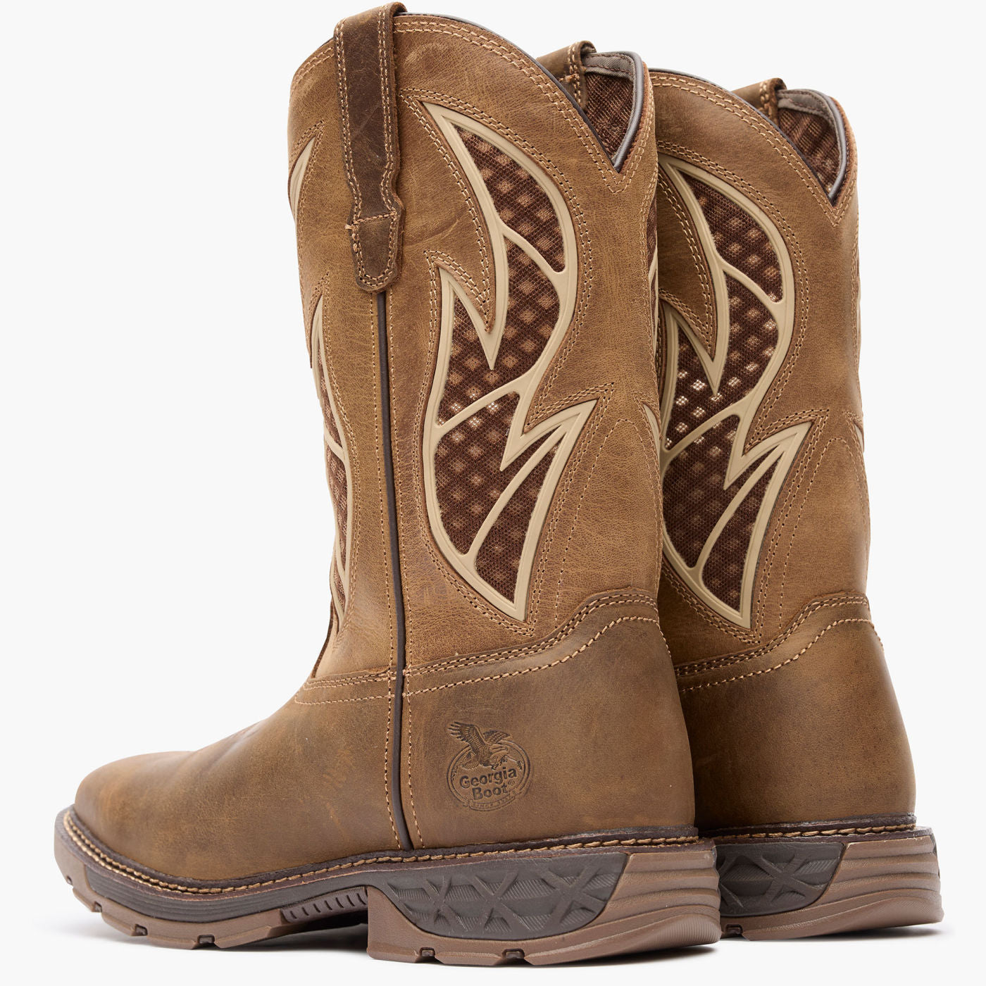 Georgia Boot Carbo-Tec FLX Alloy Toe Pull-on with InsulKul™ Work Boot - back