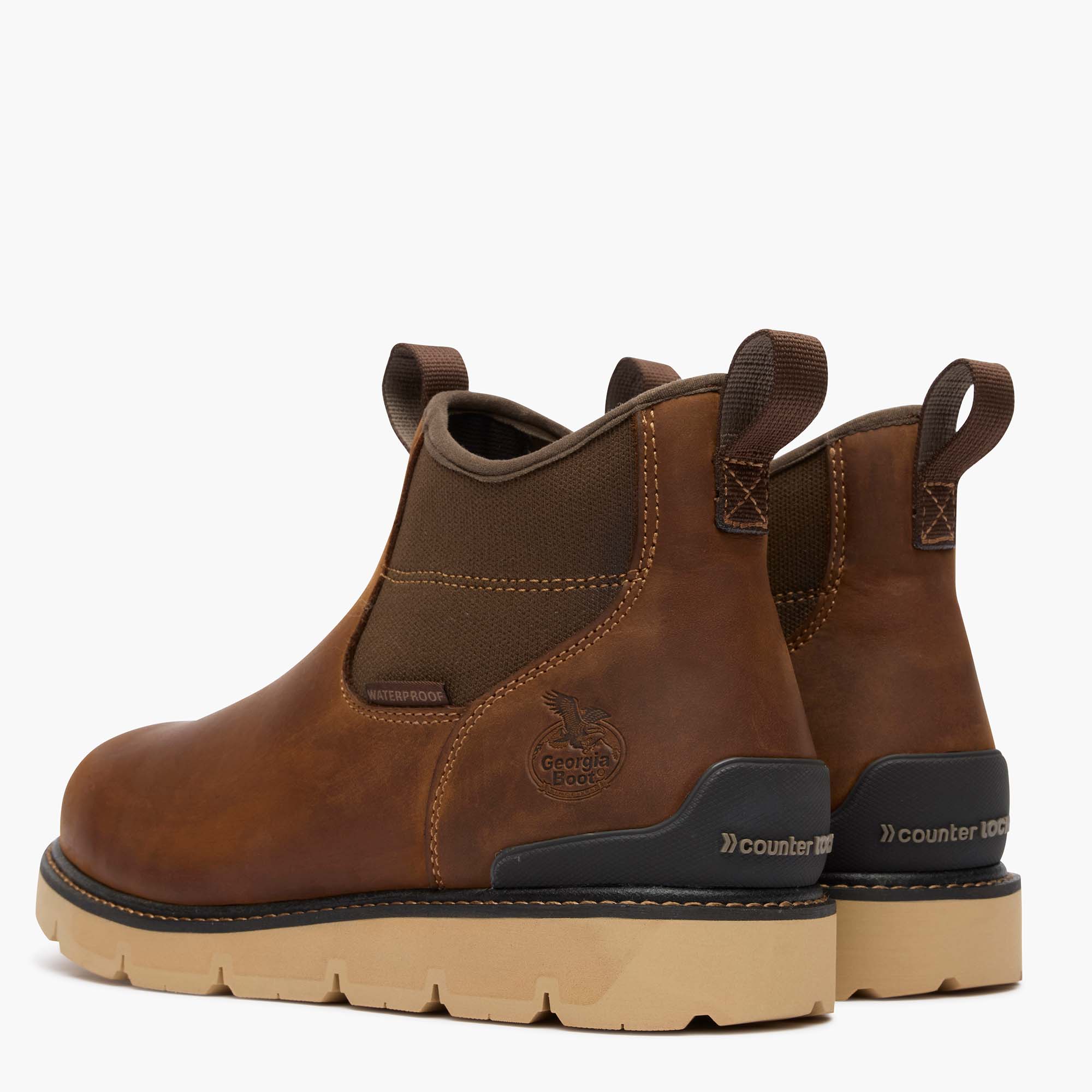 Georgia Boot Carbon Flex Wedge Chelsea Carbon Toe Work Boot