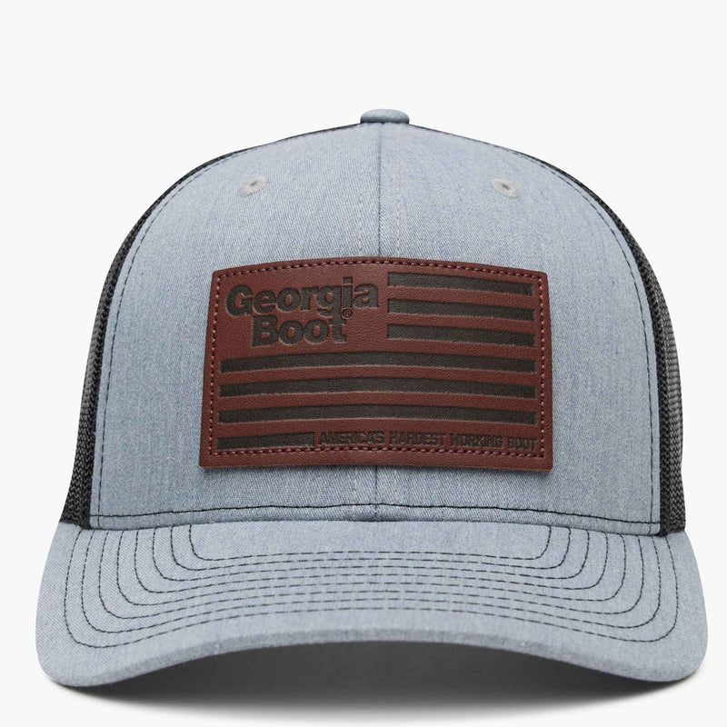 Georgia Boot Unisex Leather Patch Trucker Hat - main