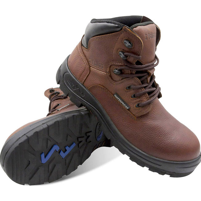 S Fellas by Genuine Grip Poseidon Men's Waterproof Leather Work Hiker - birdseye