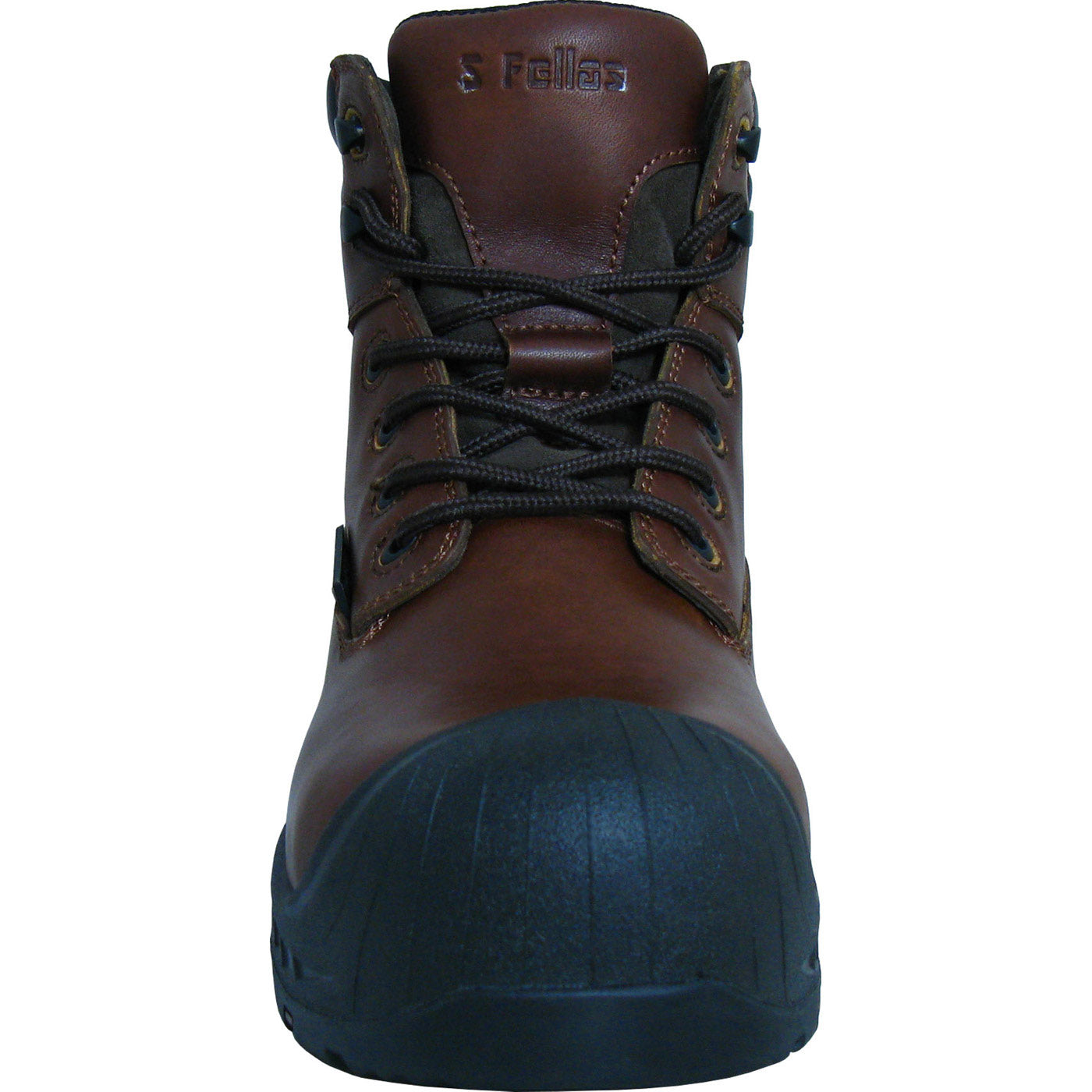 S Fellas by Genuine Grip Vulcan Men's 6 inch Composite Toe Puncture Resistant Waterproof Brown Leather Work Hiker - front