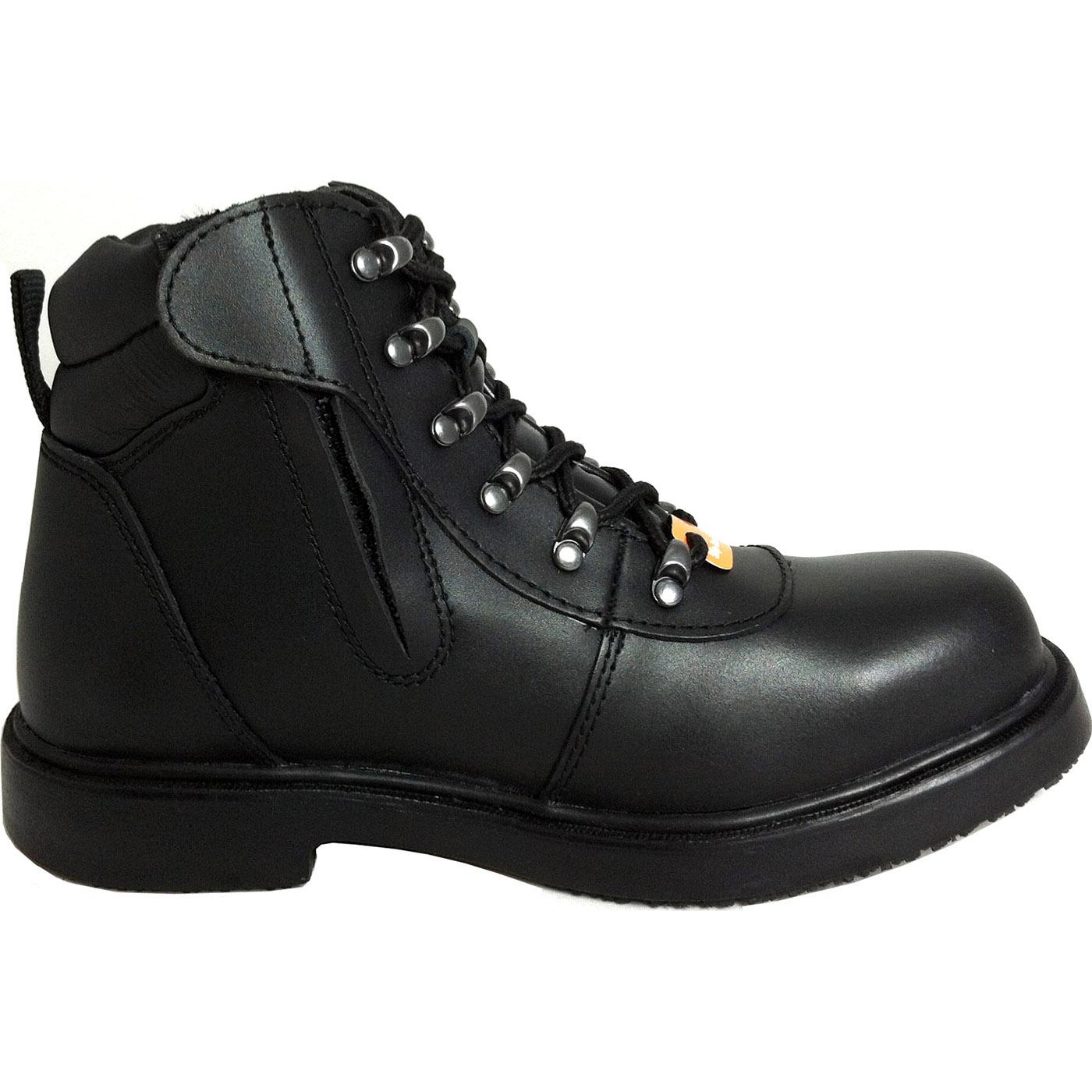 Genuine Grip Slip-Resistant Steel Toe Zipper Boot - profile