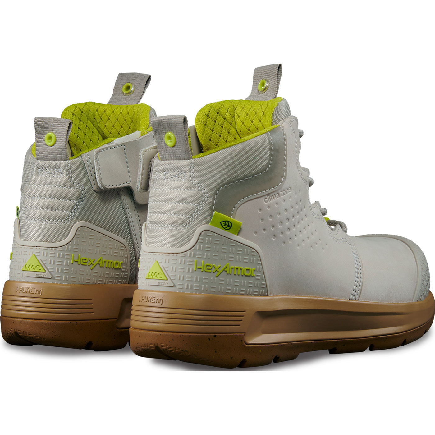 HexArmor Xtend Women's 6-inch Composite Toe Electrical Hazard Side Zip Work Boot - back