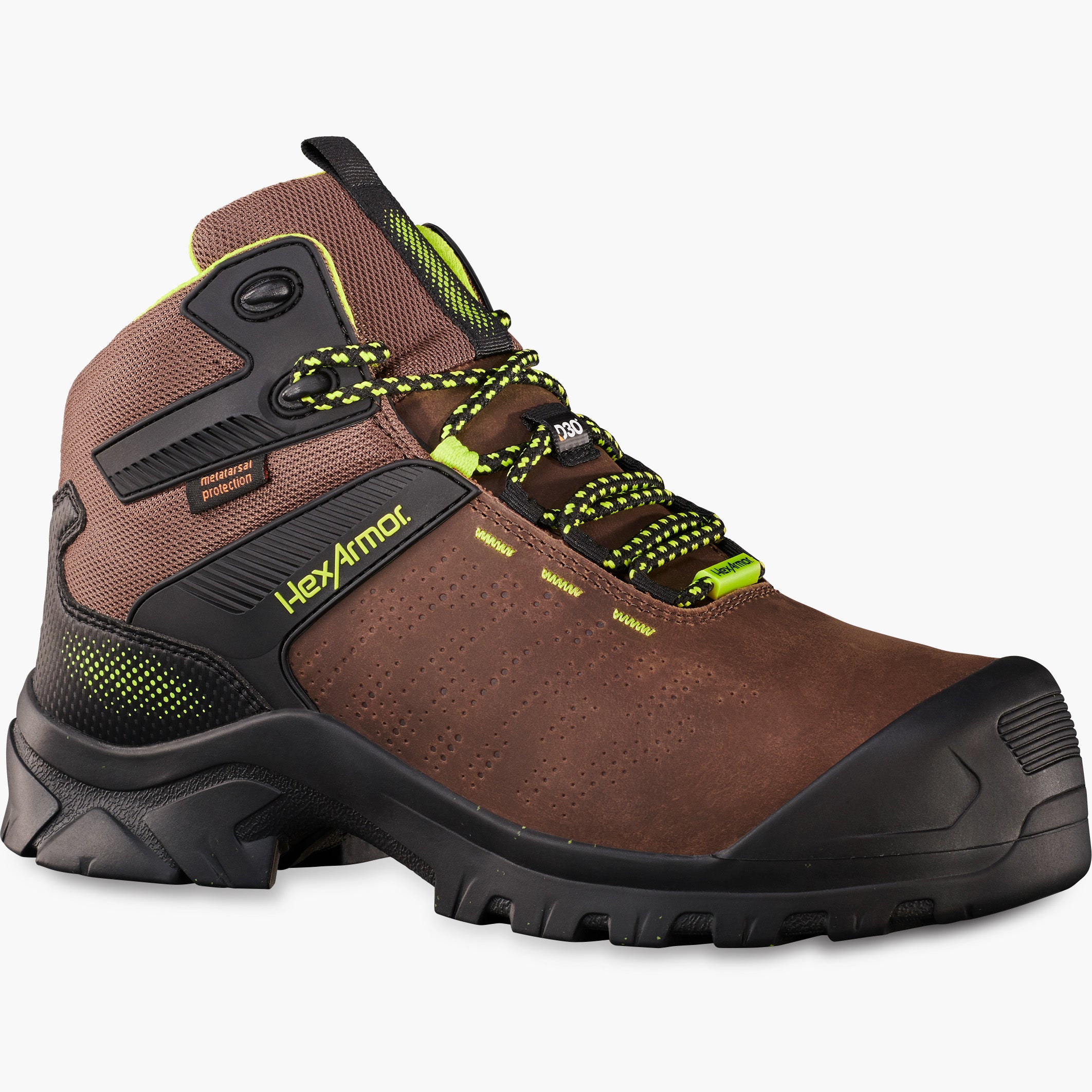 HexArmor Xbase Men's 6-inch Internal Metatarsal Composite Toe Electrical Hazard Waterproof Work Boot