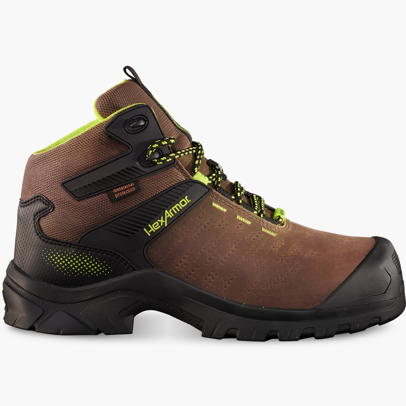 HexArmor Xbase Men's 6-inch Internal Metatarsal Composite Toe Electrical Hazard Waterproof Work Boot