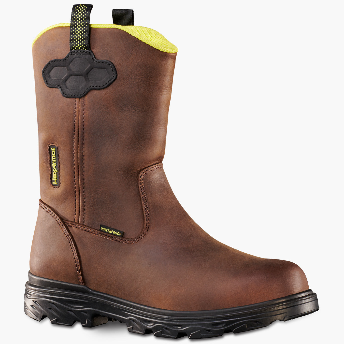 HexArmor Xbuilt Men's 10-inch Carbon Toe Electrical Hazard Waterproof Pull-On Work Boot