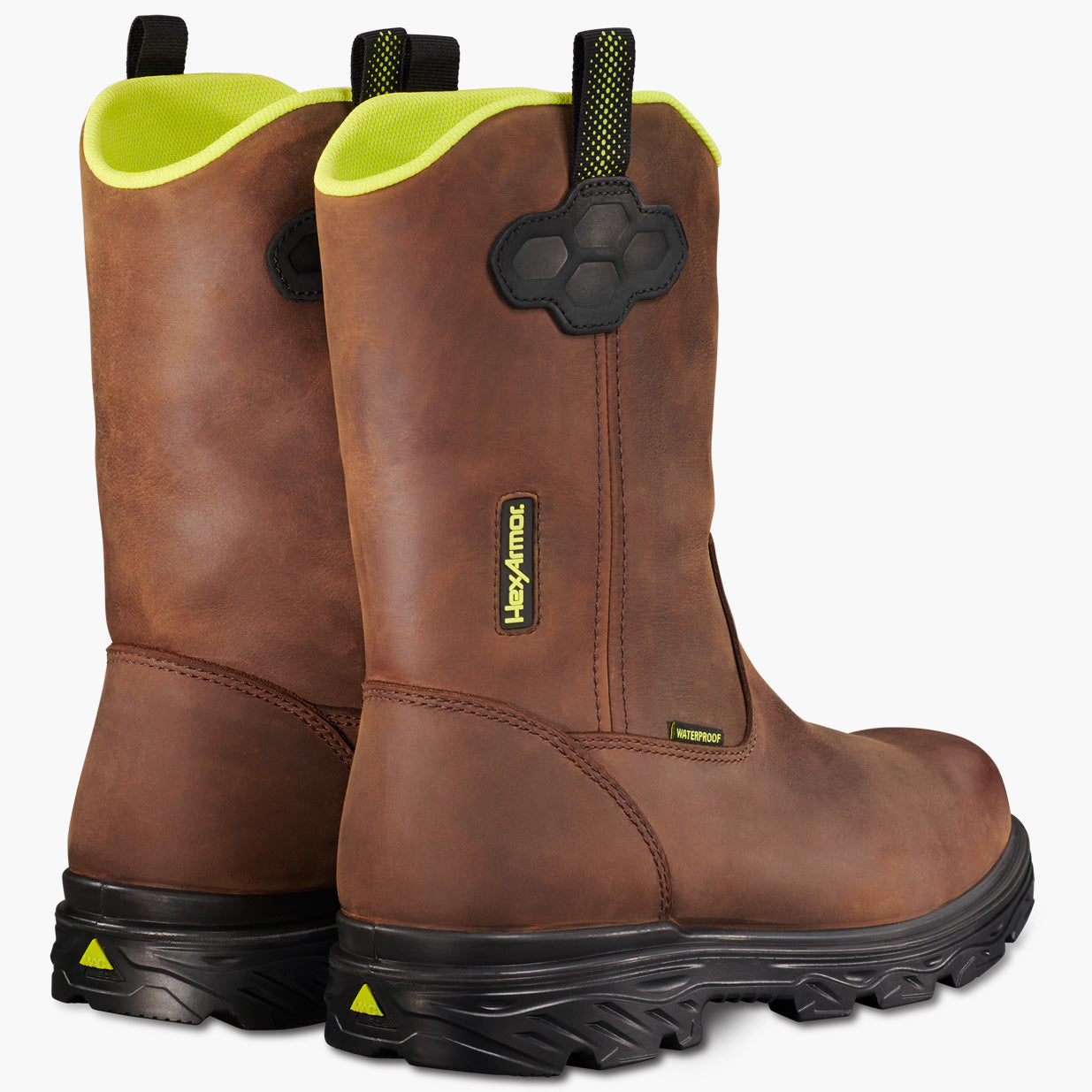 HexArmor Xbuilt Men's 10-inch Carbon Toe Electrical Hazard Waterproof Pull-On Work Boot