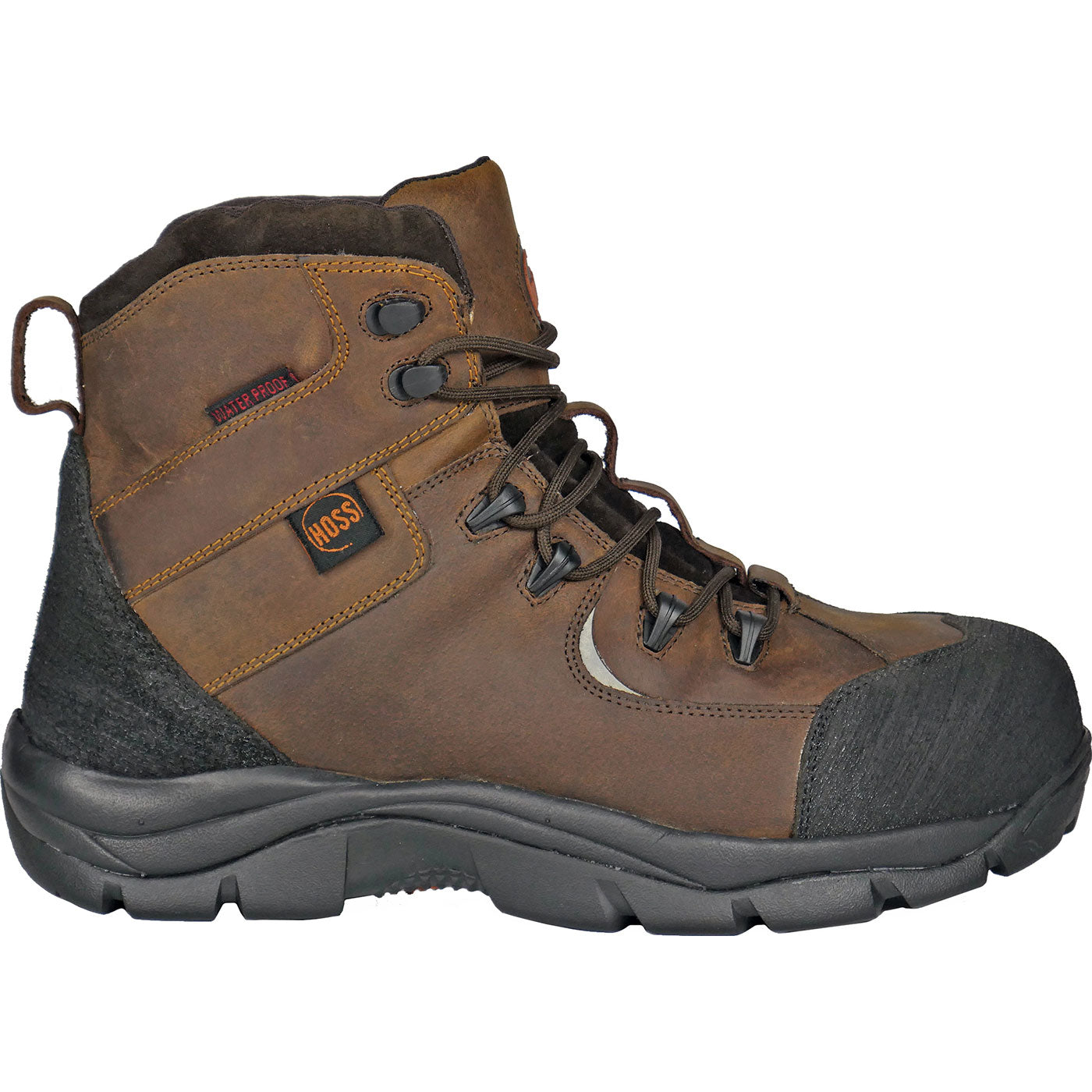 HOSS Ridge Men's Composite Toe Electrical Hazard Puncture-Resisting Waterproof Leather Work Hiker - profile