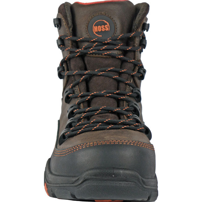 HOSS Traverse Men's Composite Toe Electrical Hazard Puncture-Resisting Waterproof Leather Work Boot - front