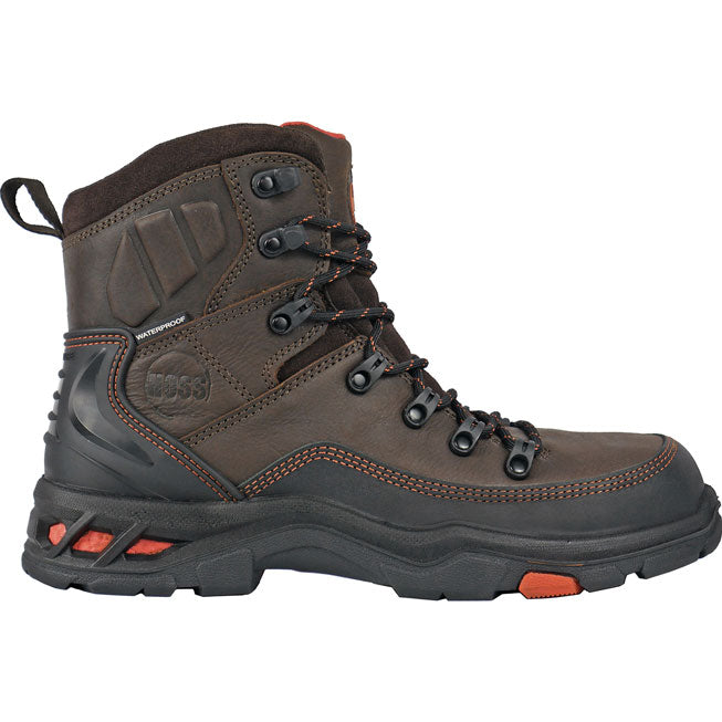 HOSS Traverse Men's Composite Toe Electrical Hazard Puncture-Resisting Waterproof Leather Work Boot - profile