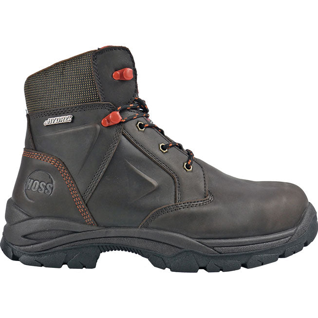 HOSS Hudson Men's 400G Insulated Composite Toe Electrical Hazard Puncture-Resisting Waterproof Leather Work Boot - profile