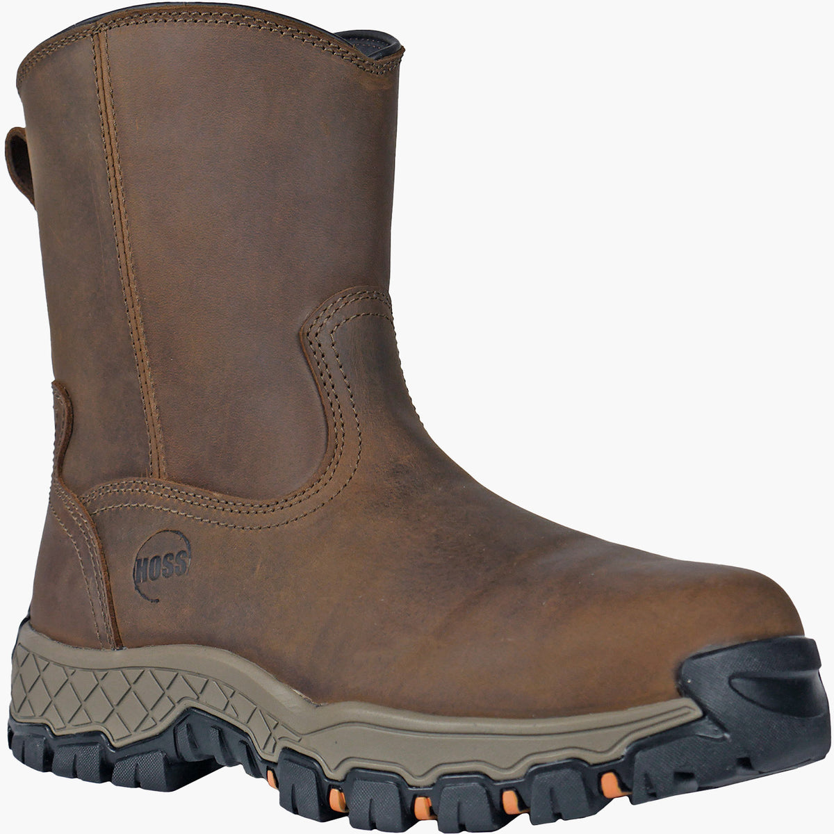 Hoss Recon Side Zip Men's 8-inch Composite Toe Electrical Hazard Waterproof Work Boot