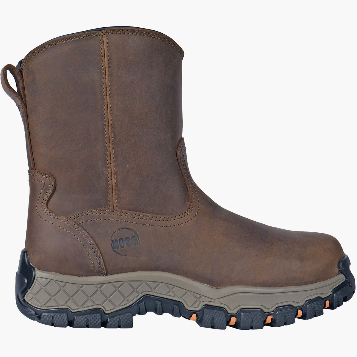 Hoss Recon Side Zip Men's 8-inch Composite Toe Electrical Hazard Waterproof Work Boot