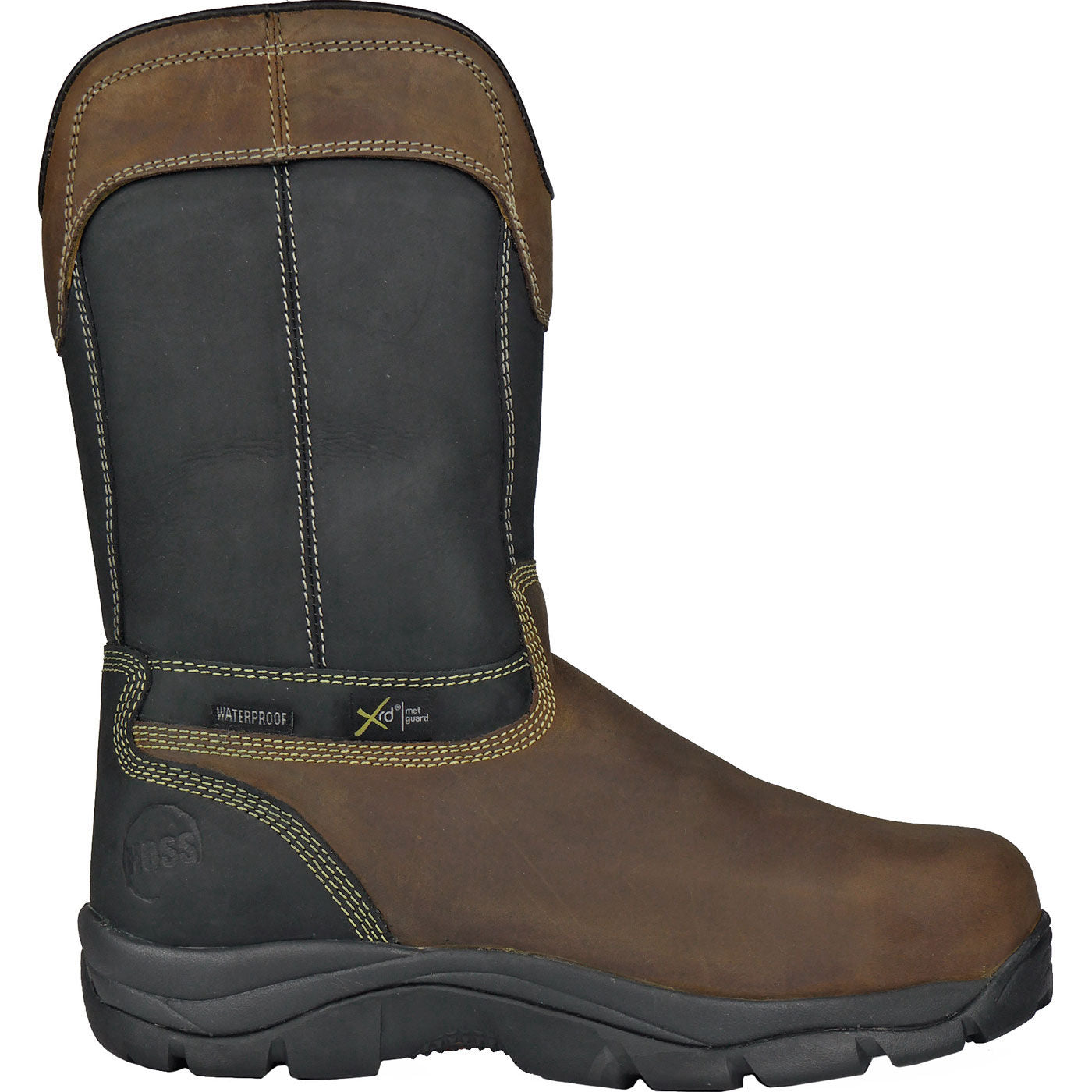 HOSS Slag Men's Internal Metatarsal Composite Toe Puncture-Resisting Waterproof Pull-On Work Boot - profile