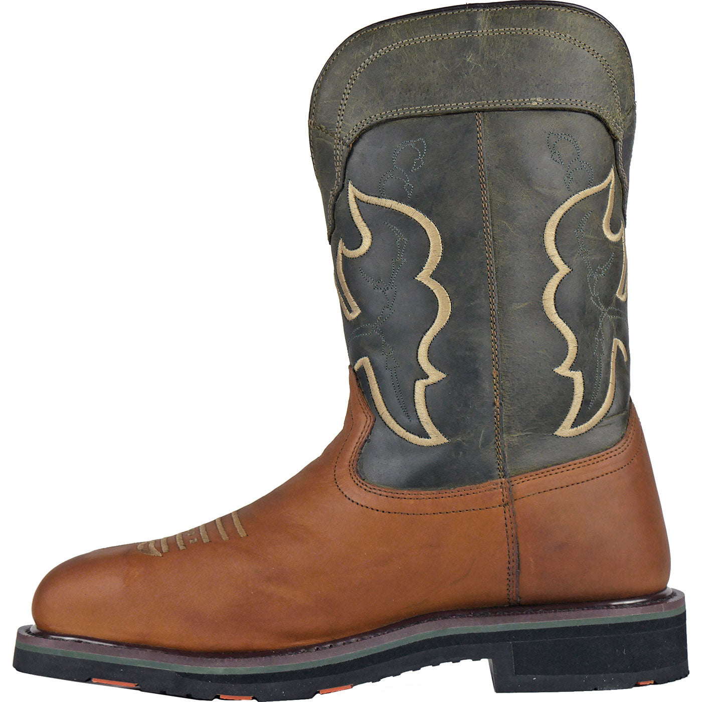 HOSS Showdown Men's 11-inch Composite Toe Puncture- Resisting Waterproof Western Work Boot - profile