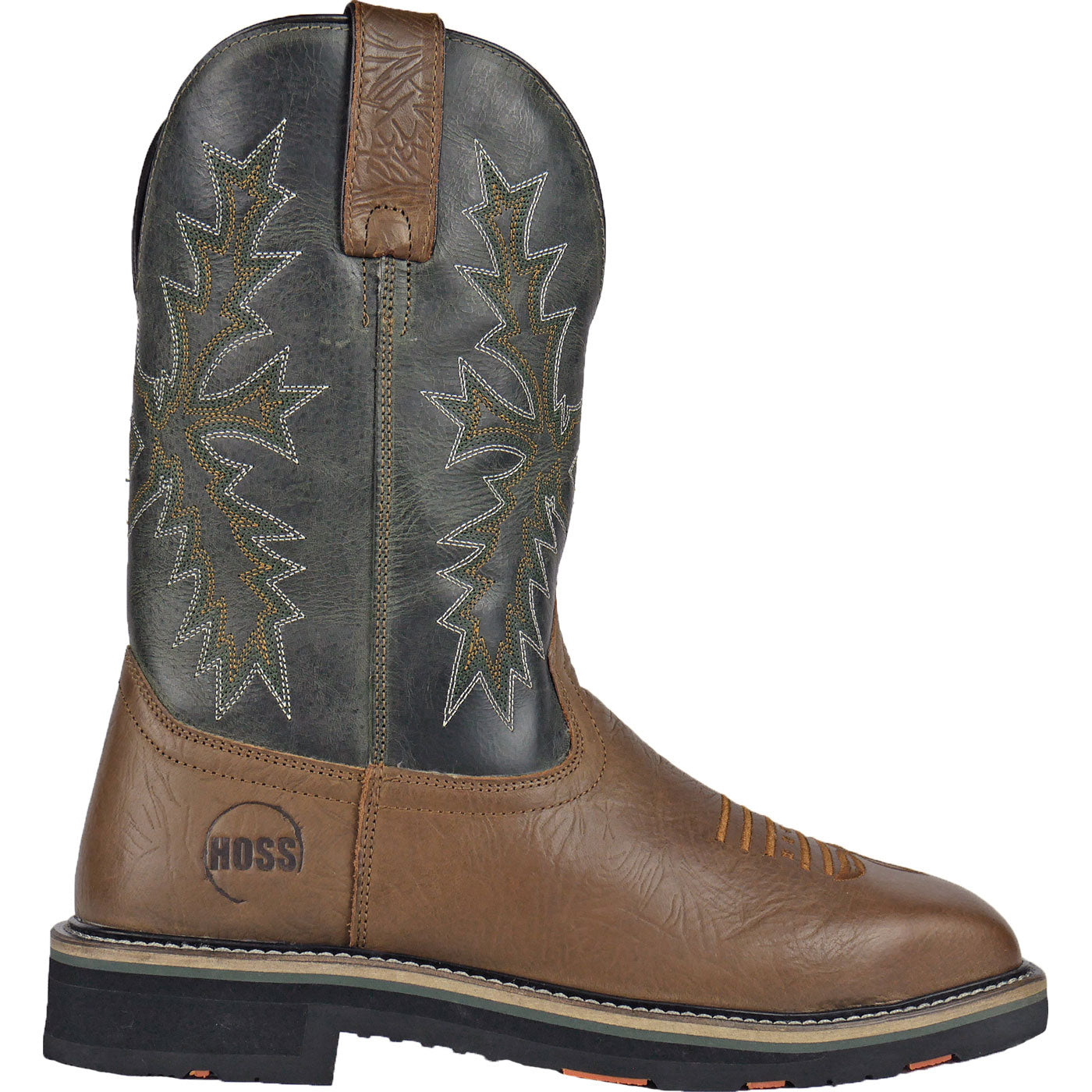 HOSS Landon Men's 11-inch Steel Toe Electrical Hazard Western Work Boot - profile