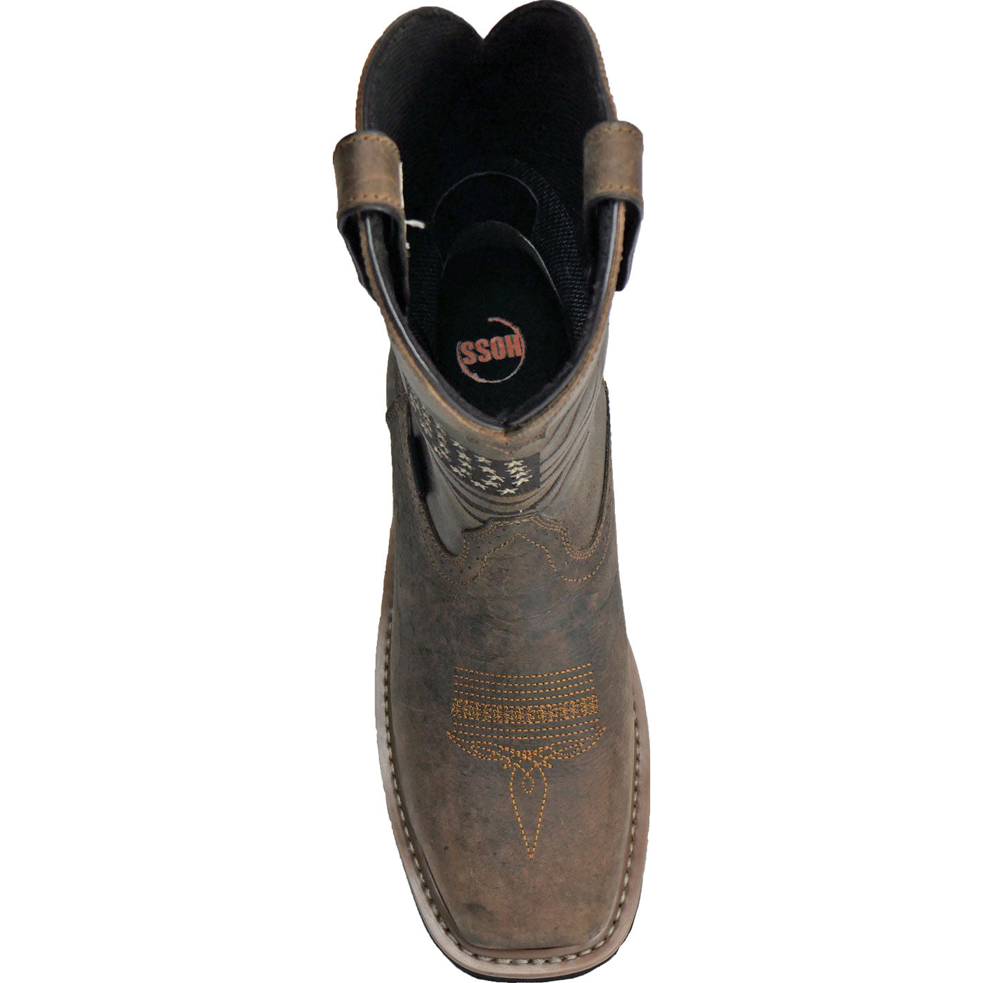 HOSS Rushmore Men's 11-inch Composite Toe Puncture-Resisting Waterproof Western Work Boot - birdseye