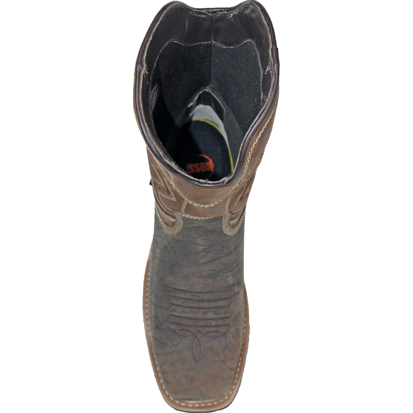 HOSS Fracker Men's Internal Metatarsal Composite Toe Puncture-Resisting Waterproof Western Work Boot - birdseye