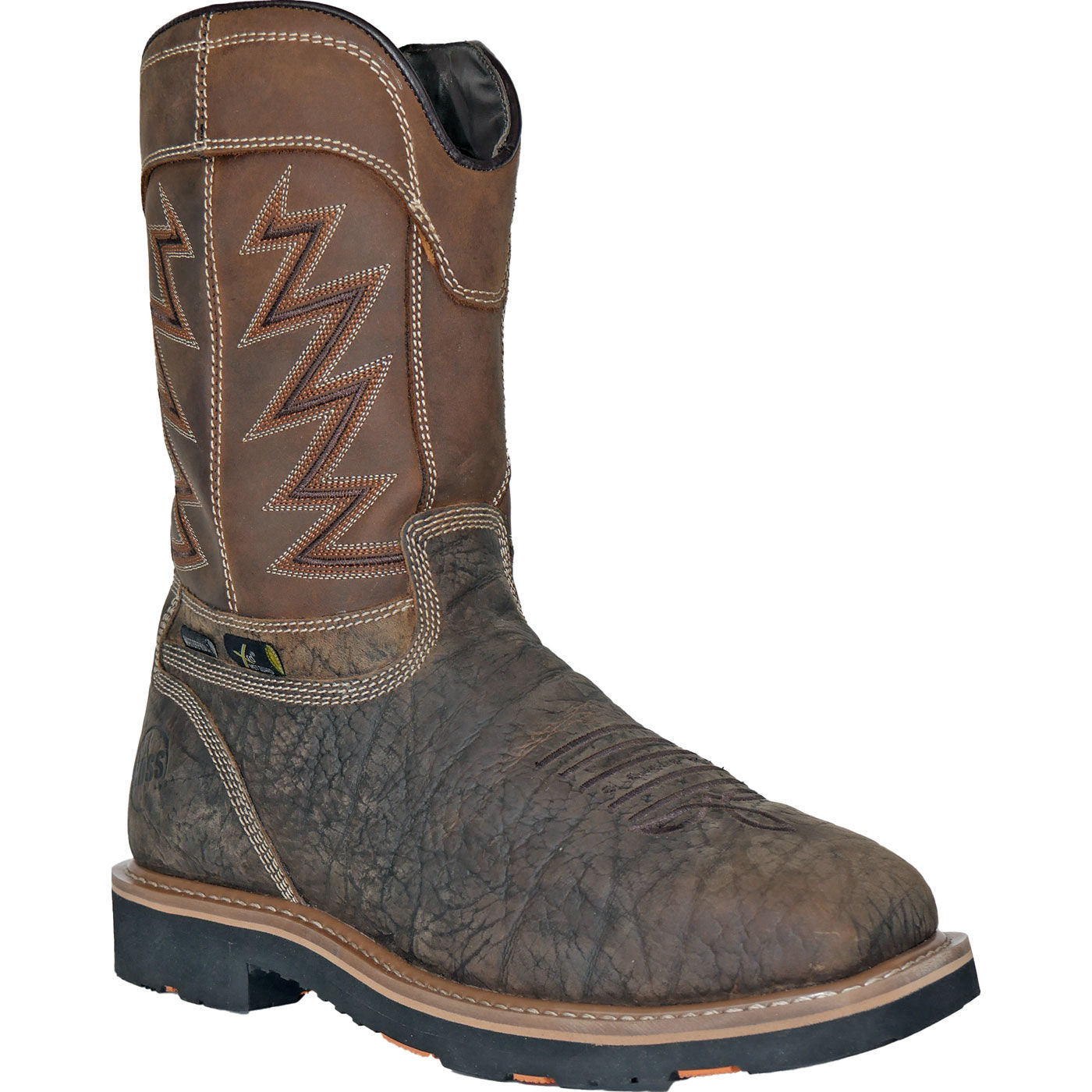 HOSS Fracker Men's Internal Metatarsal Composite Toe Puncture-Resisting Waterproof Western Work Boot - main