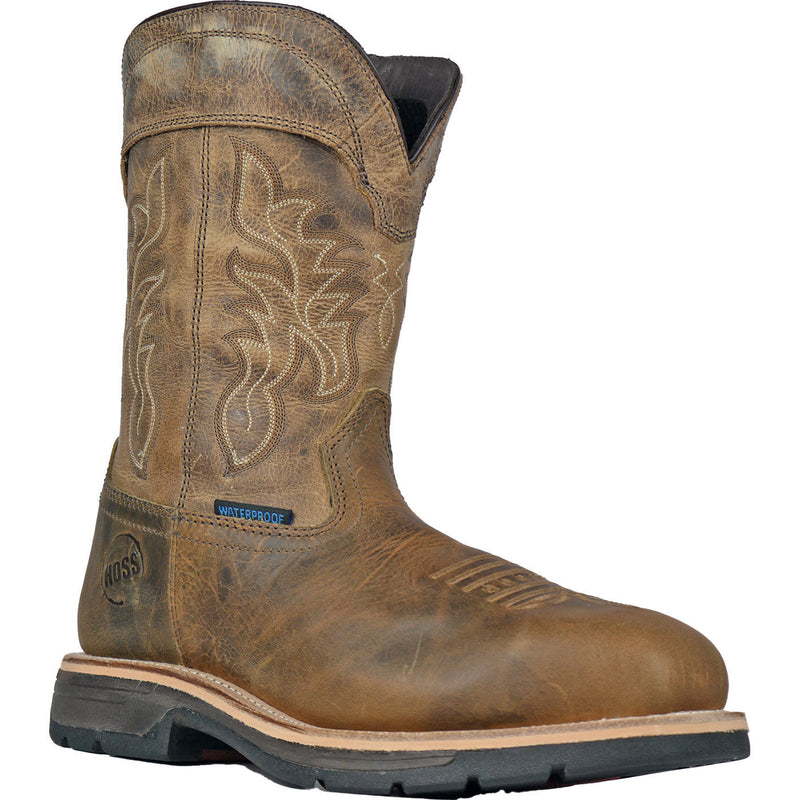 HOSS Brisbee Men's 11-inch Composite Toe Electrical Hazard Waterproof Western Work Boot - main