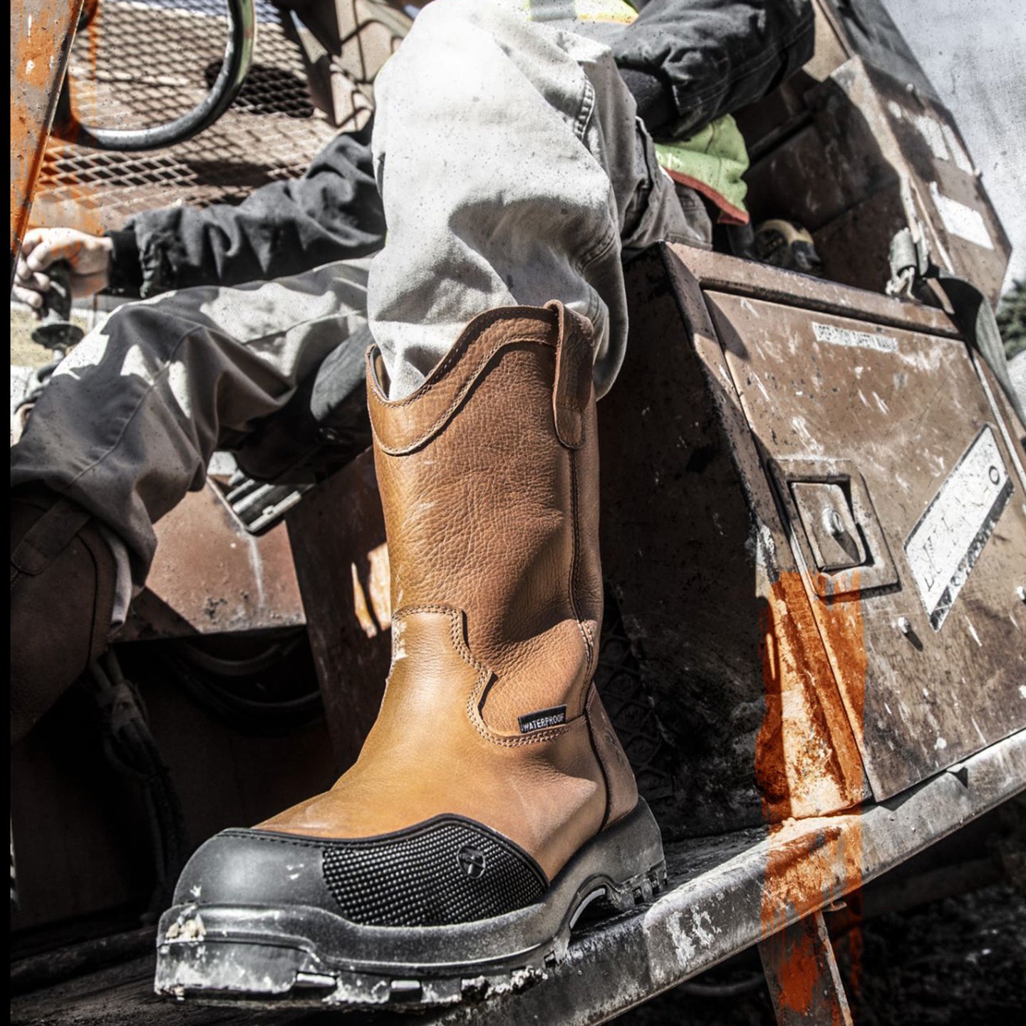 Iron Age Immortalizer Men's Composite Toe Electrical Hazard Waterproof Wellington Work Boot - birdseye