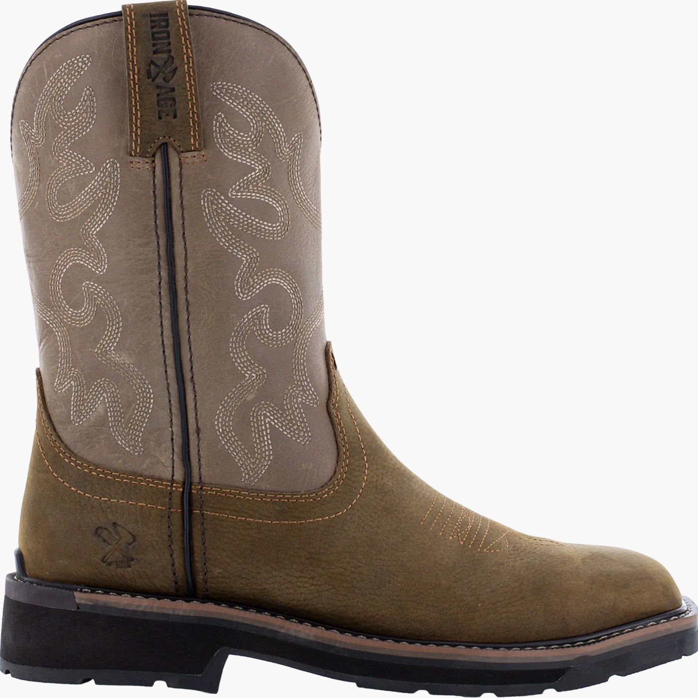 Iron Age Outlaw Men's 10-inch Steel Toe Electrical Hazard Waterproof Western Work Boot