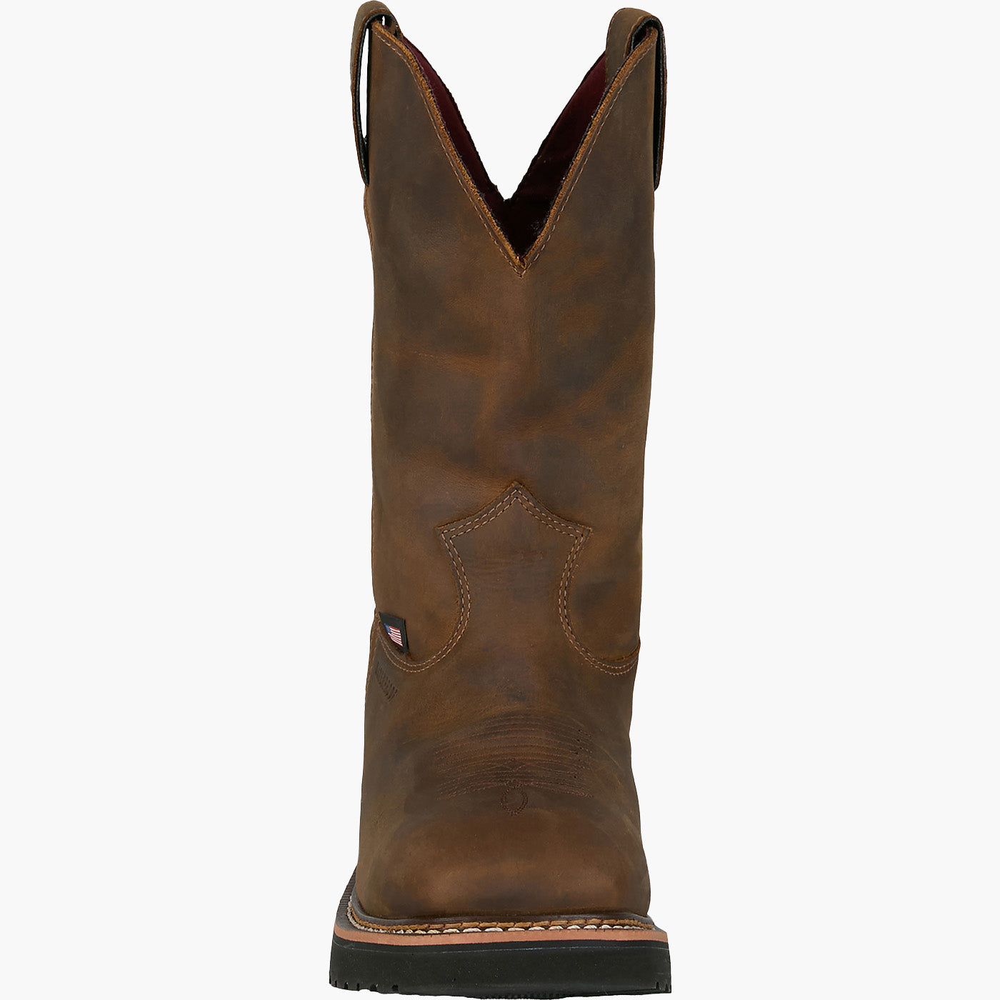 Justin Work Billings Men's 11-inch Electrical Hazard Waterproof Pull-On Western Boot