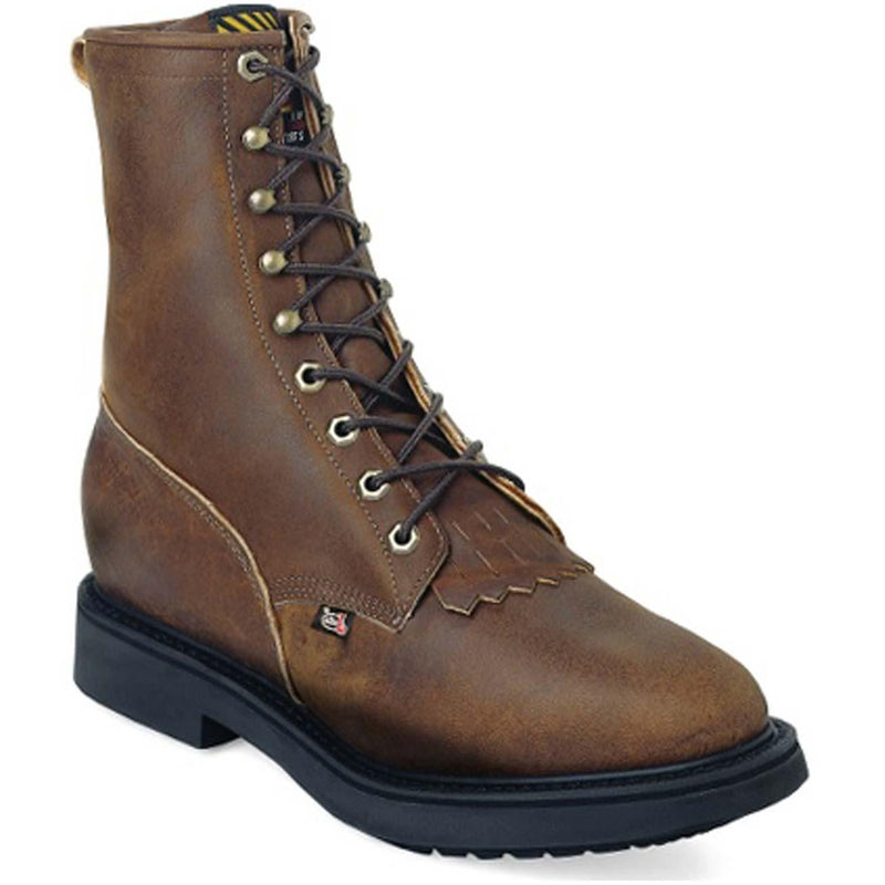 Justin Work Conductor Double Comfort Lacer Western Work Boot - main
