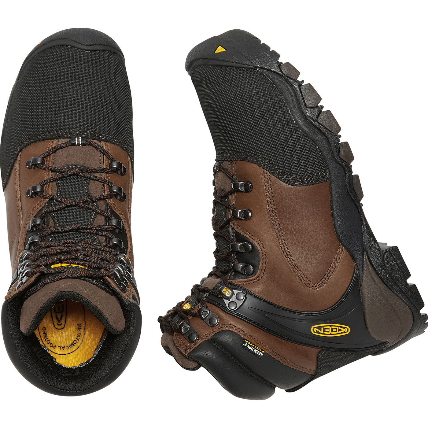 KEEN Utility Louisville Men's Internal Metatarsal Steel Toe Waterproof Work Boot - birdseye