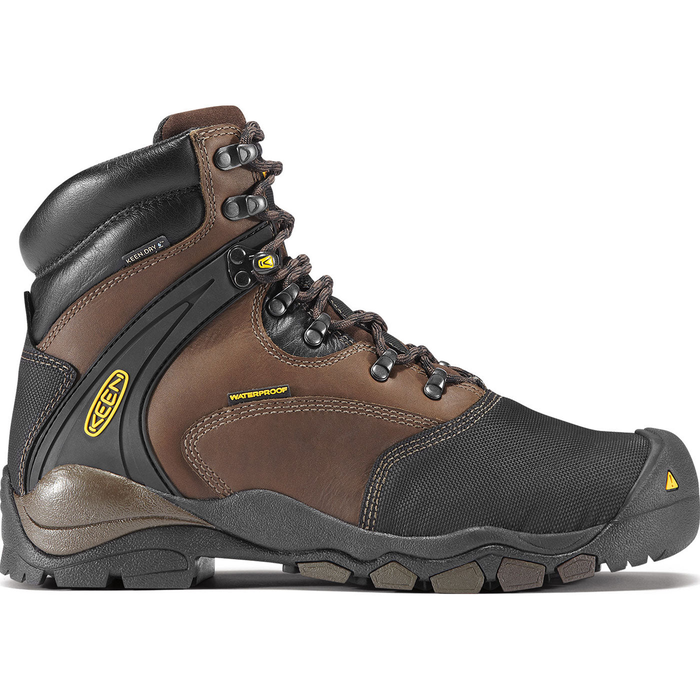KEEN Utility Louisville Men's Internal Metatarsal Steel Toe Waterproof Work Boot - profile