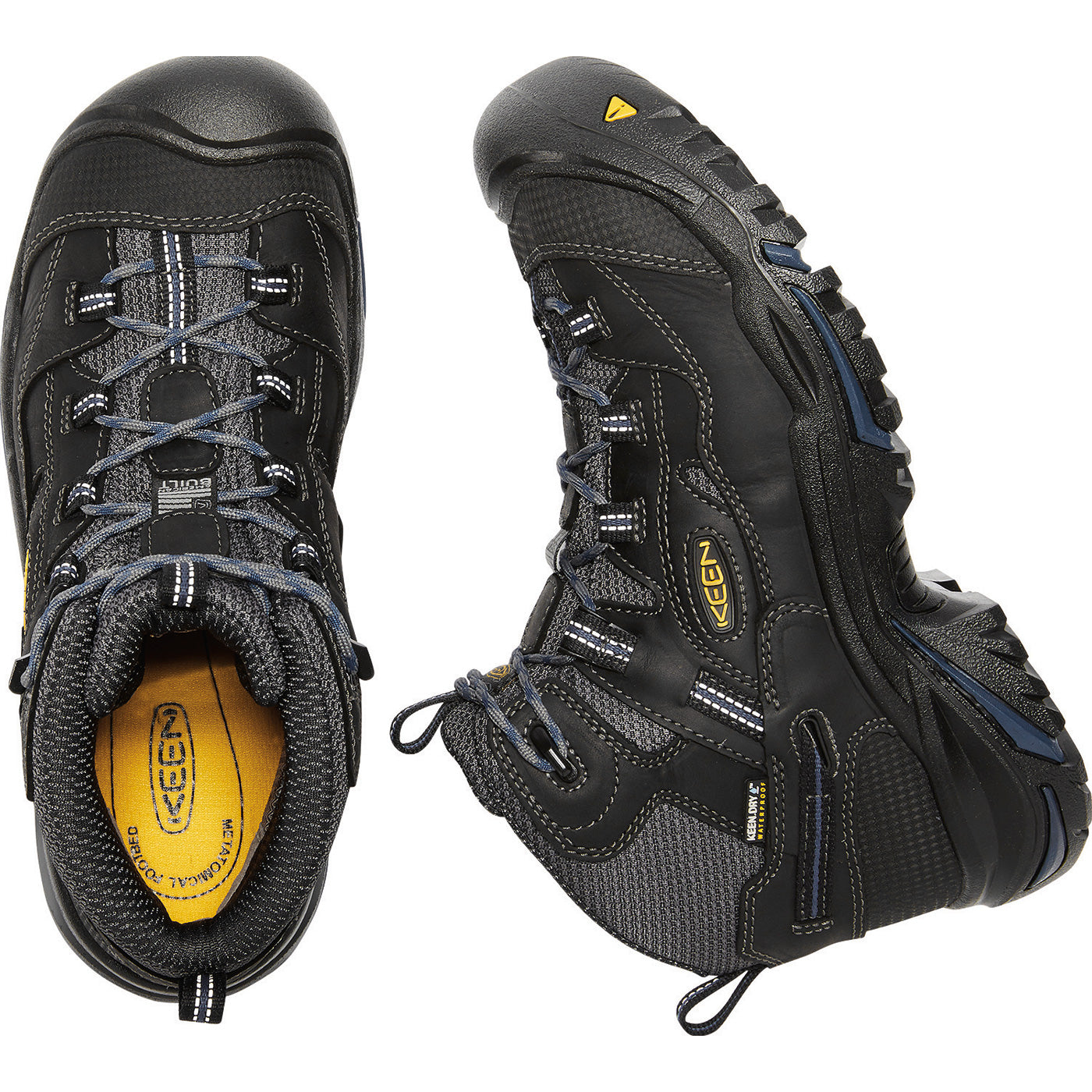 KEEN Utility® Braddock Mid Men's Electrical Hazard Waterproof Work Hiker - birdseye