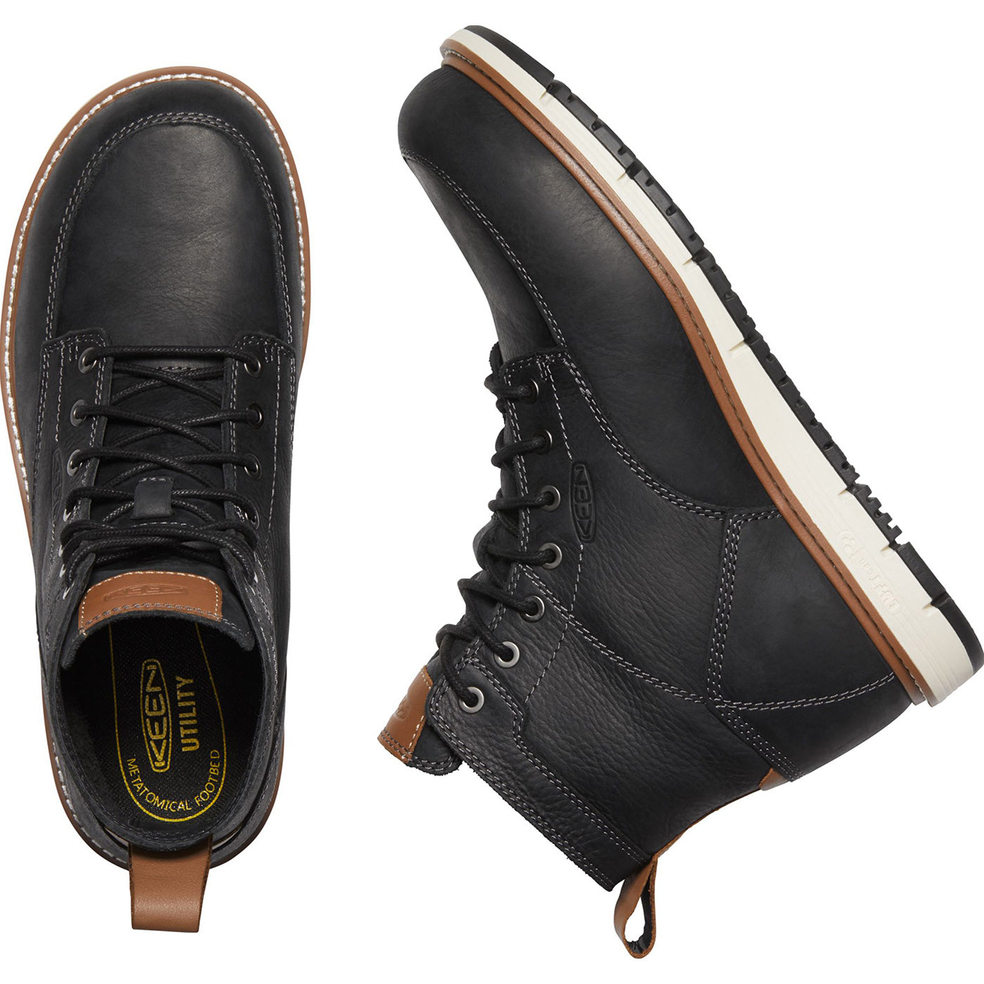 KEEN Utility® San Jose Men's 6 inch Aluminum Toe Electrical Hazard Work Boots - birdseye