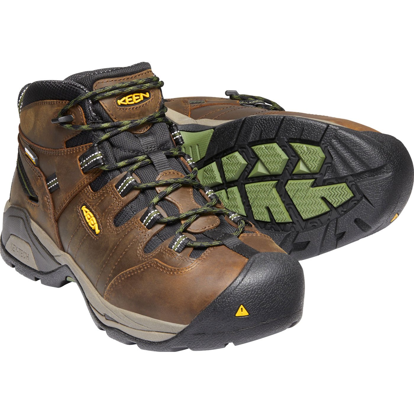 KEEN Utility® Detroit XT Men's 5-inch Steel Toe Waterproof Work Hiker - front