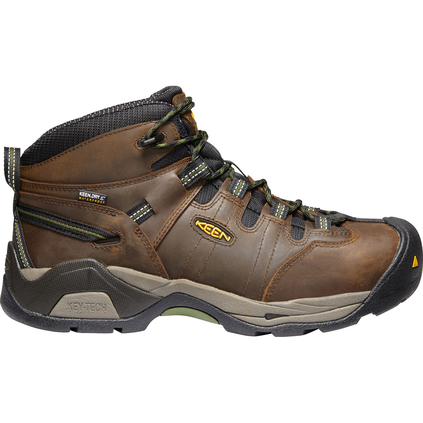 KEEN Utility® Detroit XT Men's 5-inch Steel Toe Waterproof Work Hiker - profile