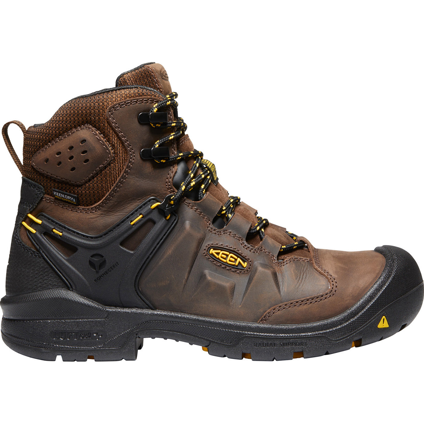 KEEN Utility® Dover Men's Carbon-Fiber Toe Electrical Hazard Waterproof Work Boot - profile