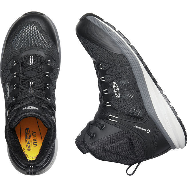 KEEN Utility® Vista Energy Mid Men's Carbon Fiber Toe Electrical Hazard Hi-Top Athletic Work Shoe - birdseye