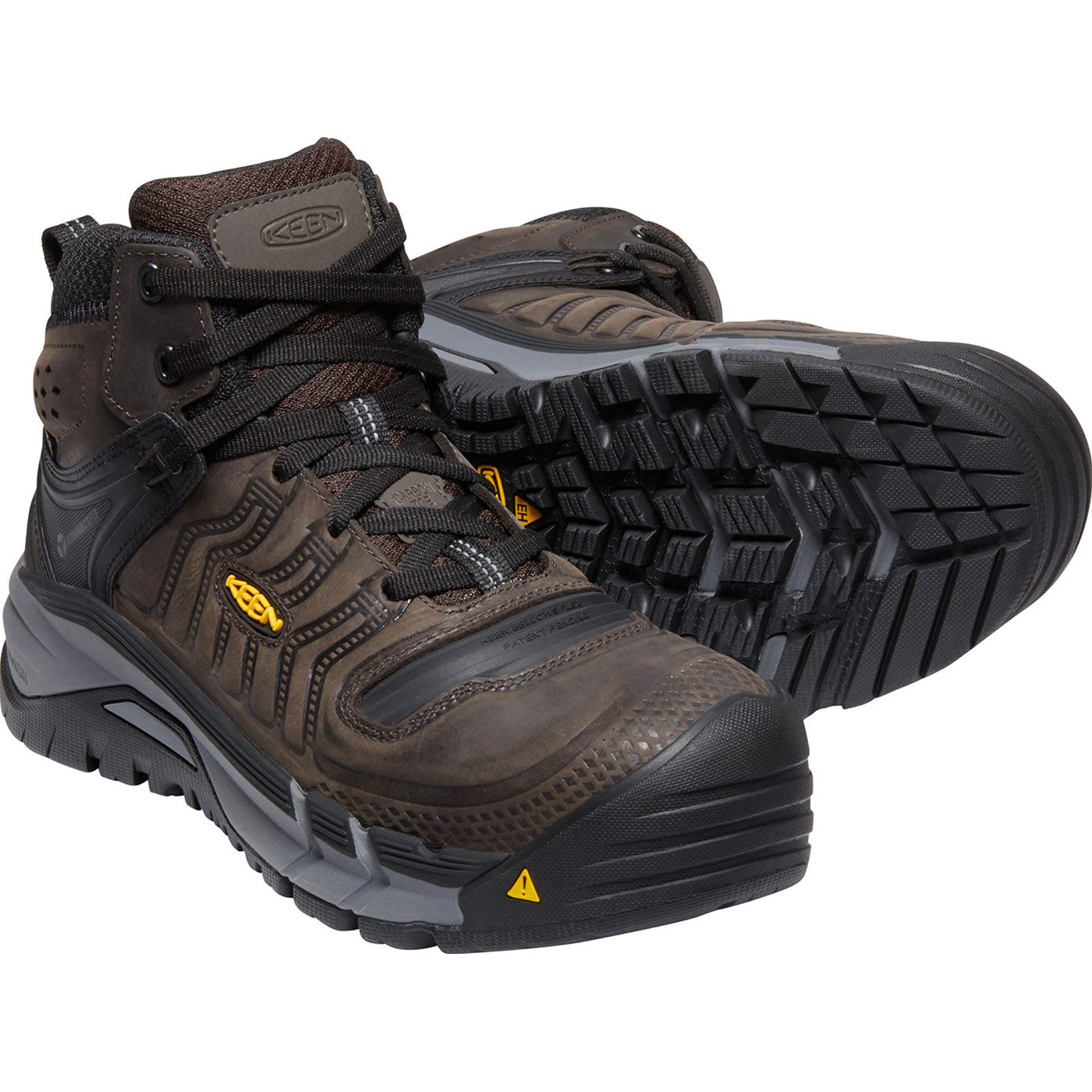 KEEN Utility Kansas City Mid Men's Carbon Fiber Toe Electrical Hazard Waterproof Hi-Top Athletic Work Shoe - front