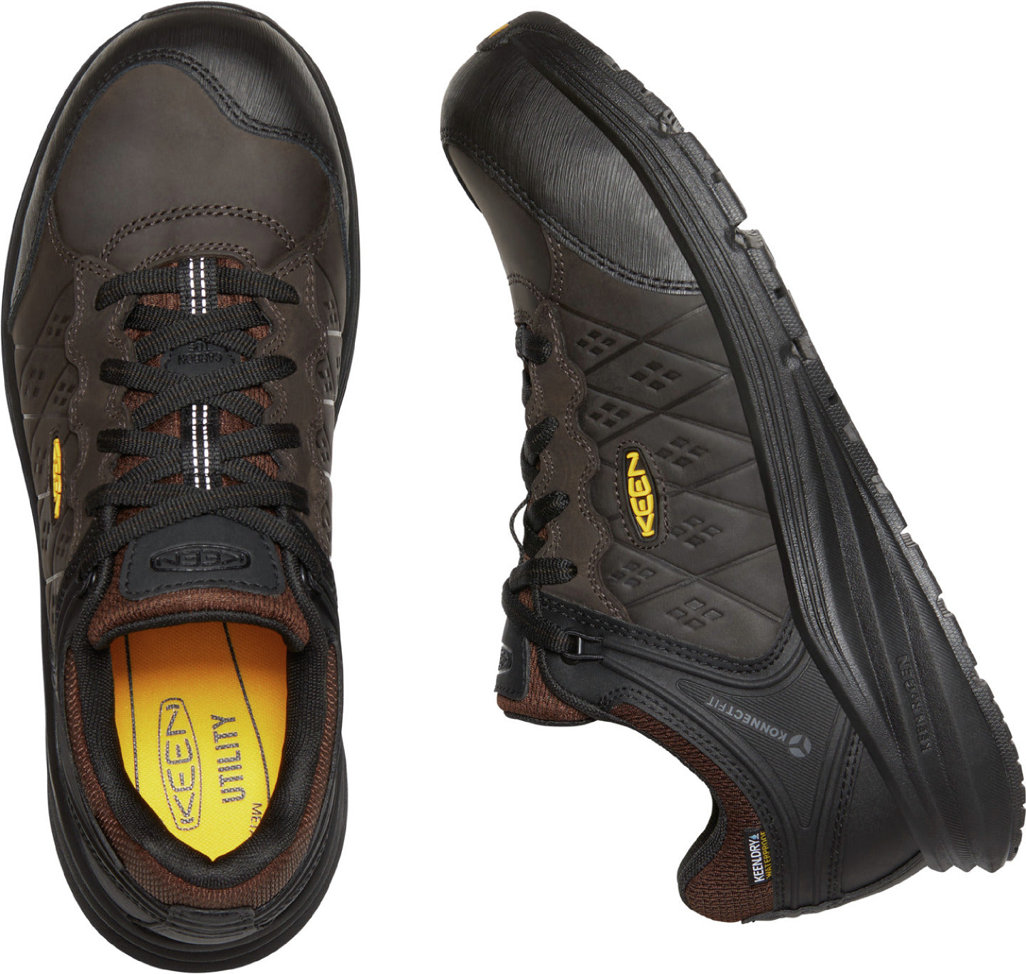 KEEN Utility® Vista Energy+ Men's Carbon Fiber Toe Waterproof Leather Work Shoe - birdseye