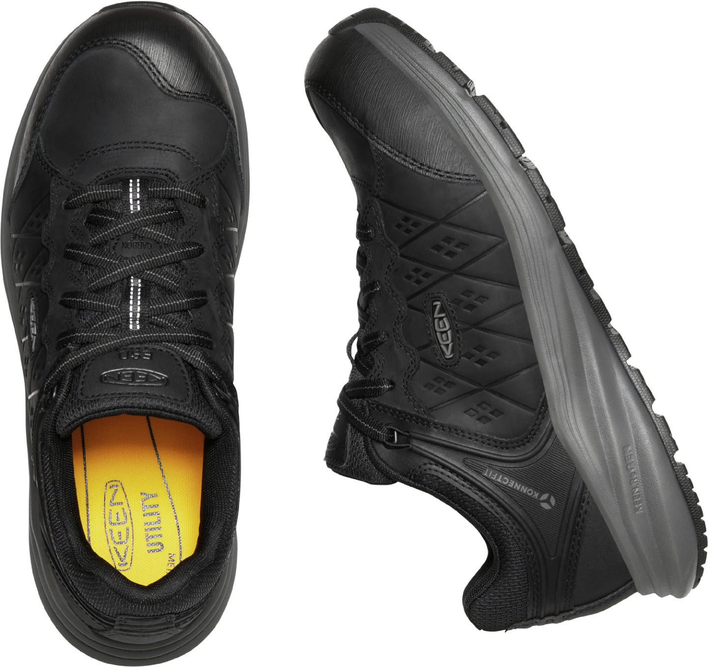 KEEN Utility® Vista Energy+ Shift Men's Carbon Fiber Toe Static-Dissipative Leather Work Shoe - birdseye